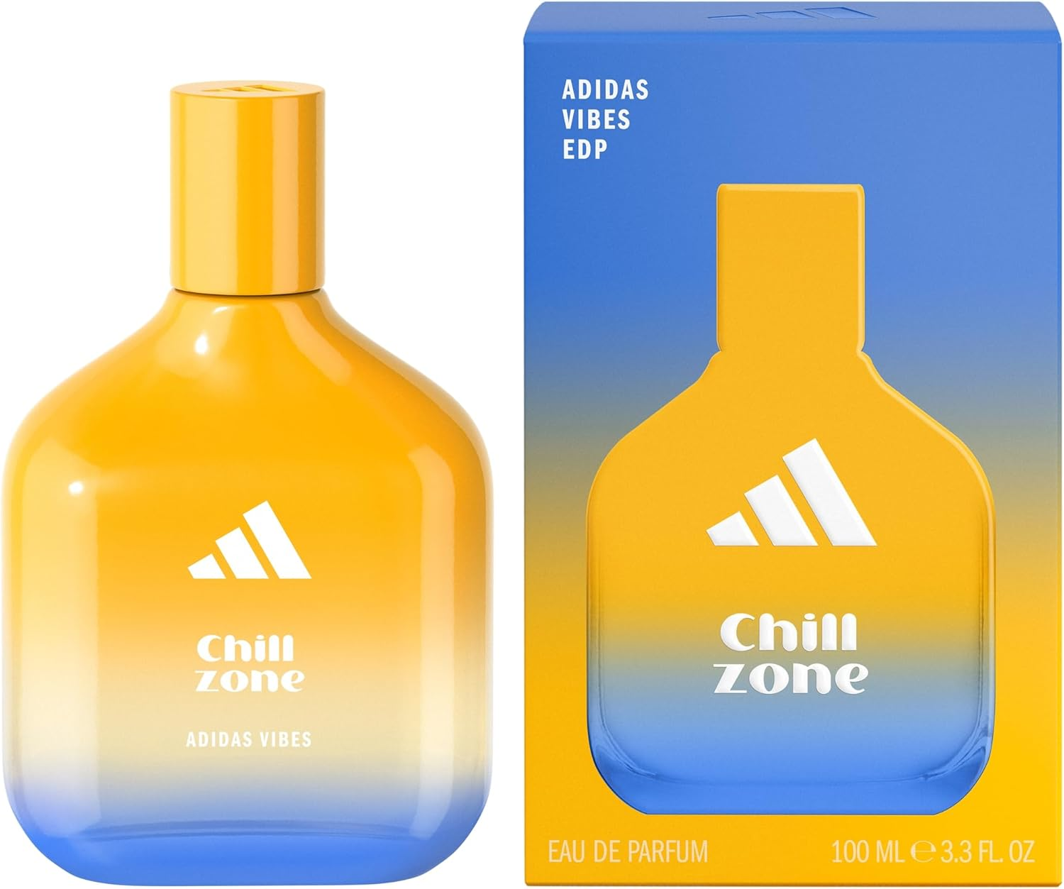Adidas Vibes Chill Zone Eau De Parfum for All, Relaxing and Comforting, Long Lasting Fragrance, Lavender and Vanilla 100Ml
