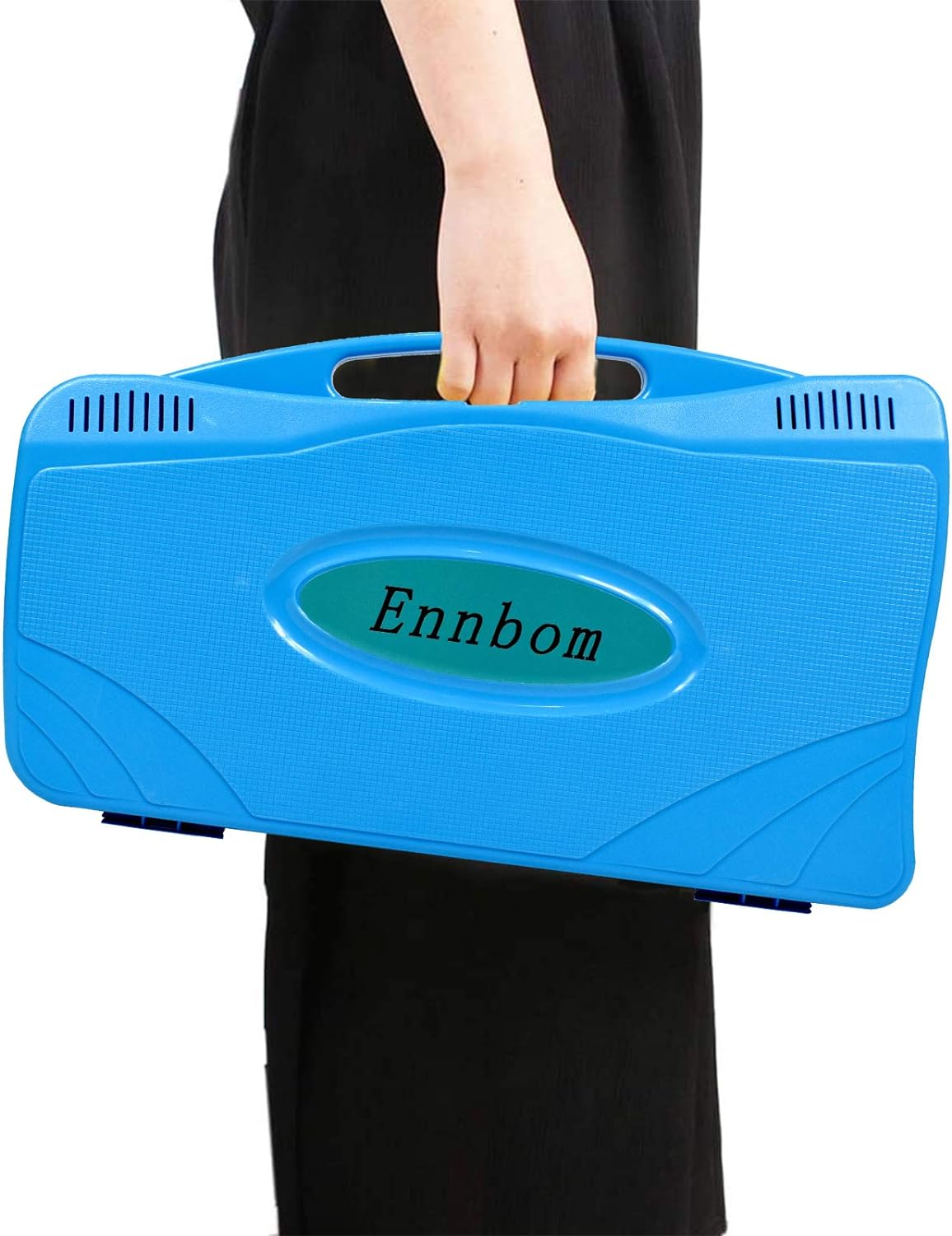 ENNBOM 25 Notes Vibraphone Xylophone Glockenspiel Black Blue Percussion Instrument with Case (Blue Case- Blue) image number 2