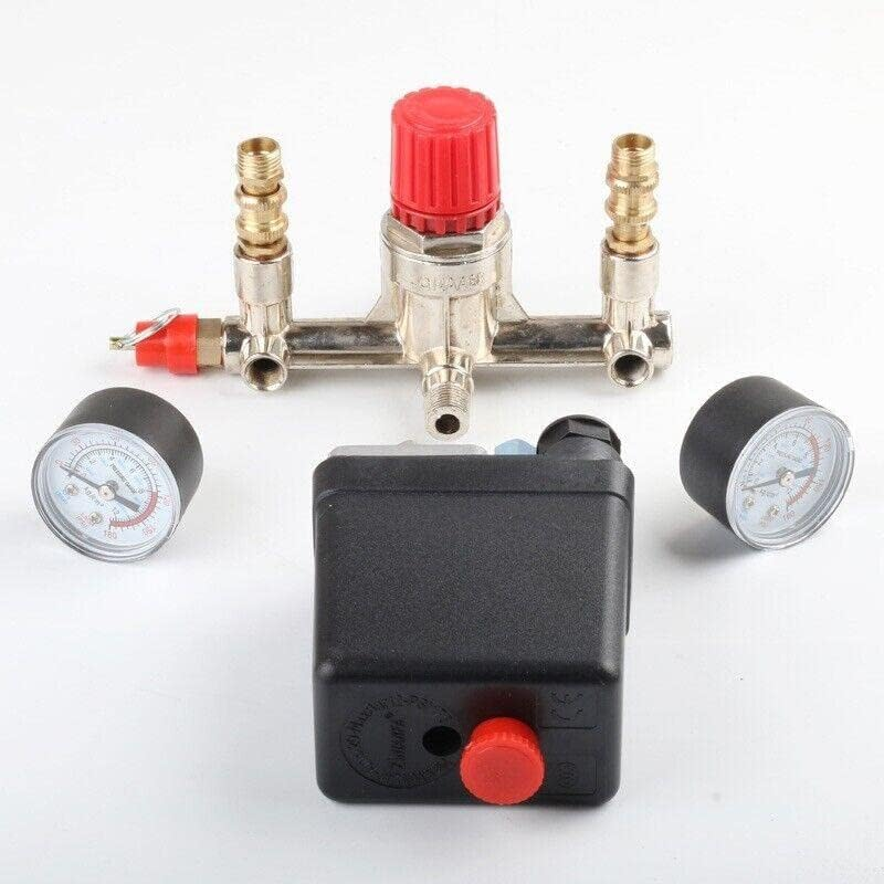 AIMALL 90-120PSI Air Compressor Pressure Switch Control Valve Manifold Regulator Gauges, 240V 20A, Auto Control image number 6