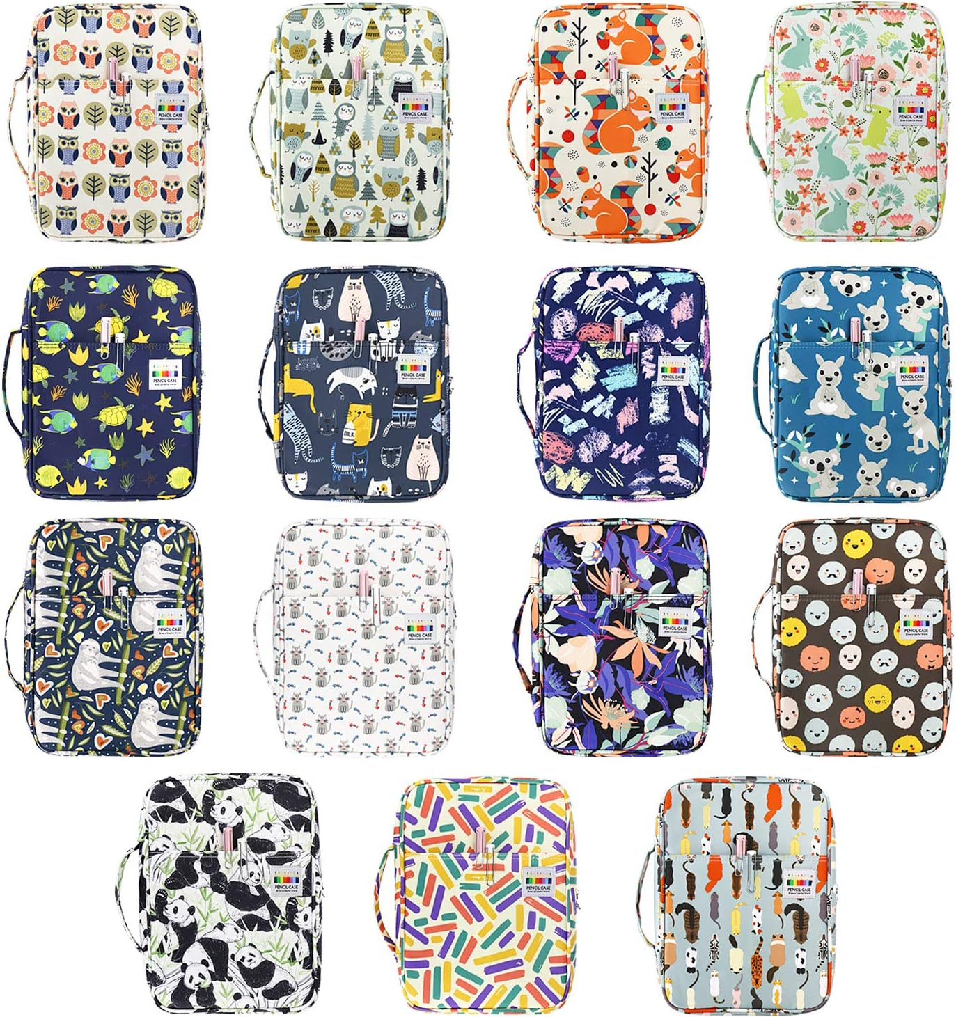 YOUSHARES Colored Pencil Case 220 Slots Pen Case Organizer with Handy Wrap & Zipper, Multilayer Holder for Prismacolor Colored Pencils & Gel Pen (Rabbit) image number 6