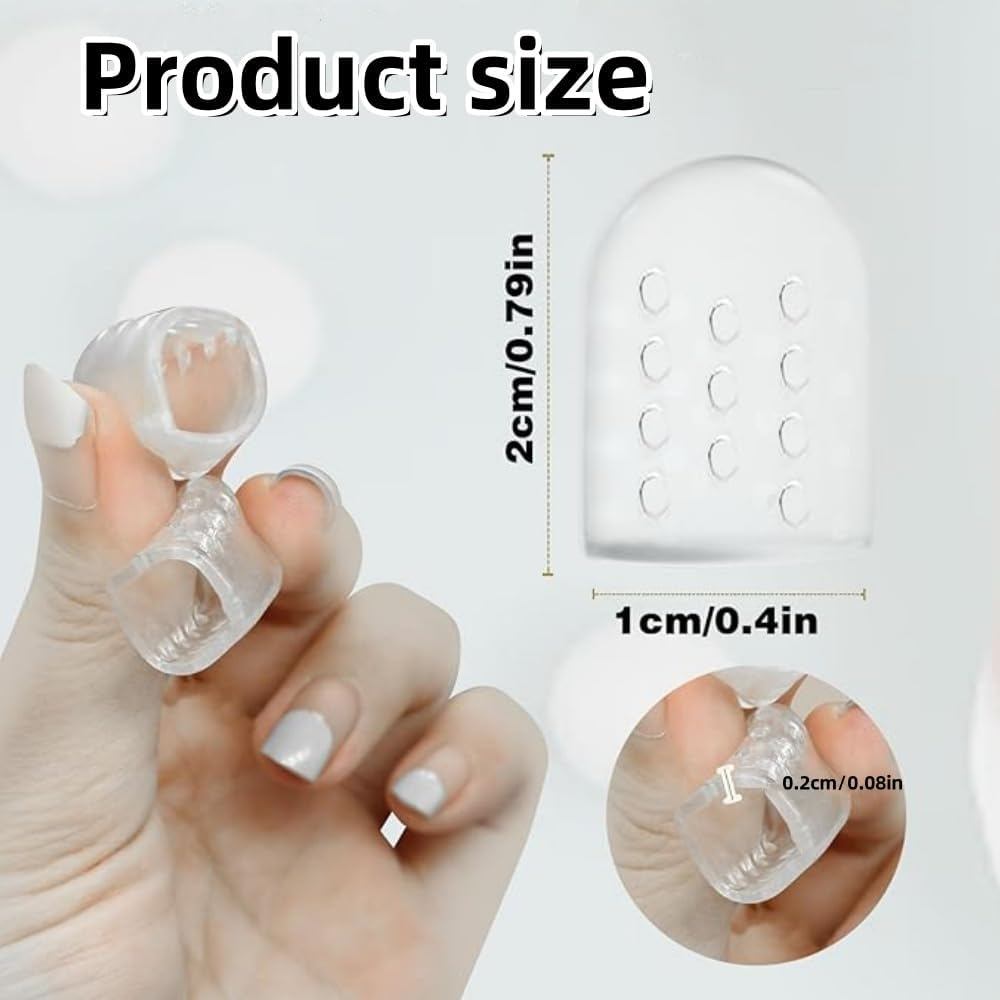 30 Pcs Silicone Toe Protectors, Breathable Toe Caps, Prevent Blisters, Provide Relief from Falling Toenails, Corns, Hammer Toes, Anti-Friction, Gel Toe Separators for Men and Women(Clear) image number 3