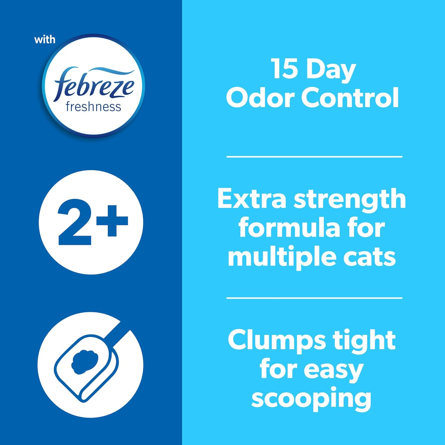 Fresh Step Multi-Cat with Febreze Freshness, Clumping Cat Litter, Scented, 14 Pounds image number 2