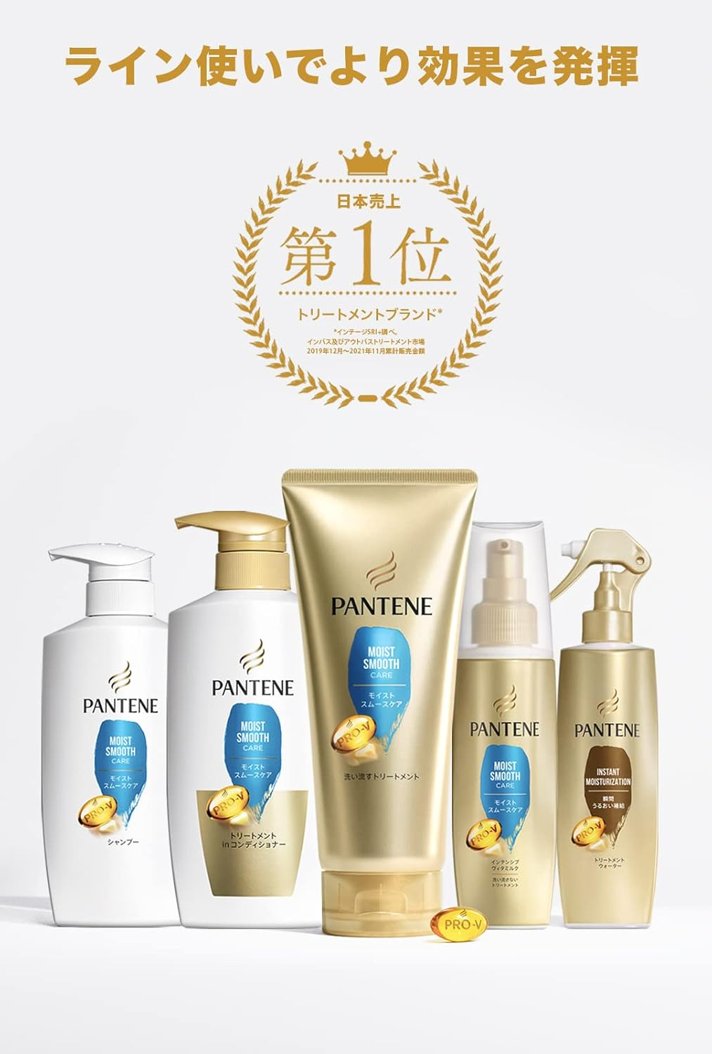 Pantene Moist Smooth Repair Shampoo Treatment in Conditioner Pump Set