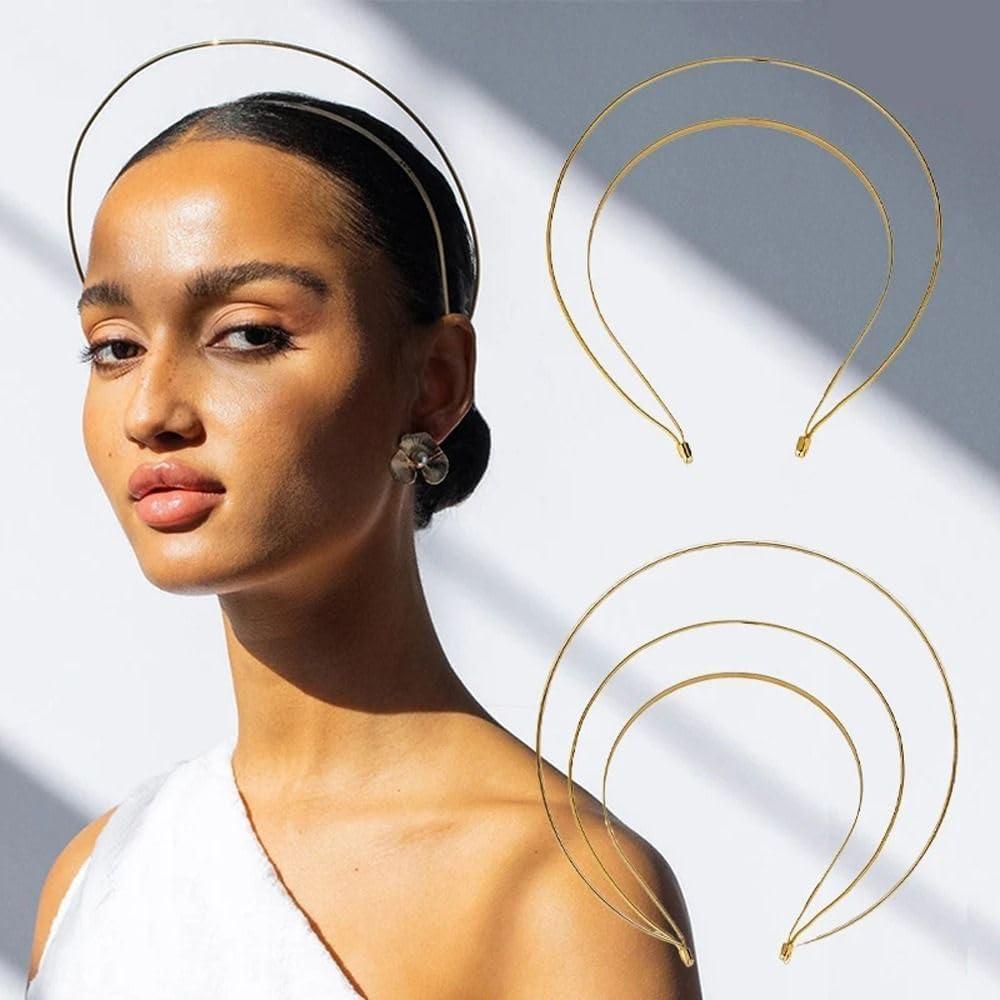 Silver Goddess Headpiece - Multilayer Hair Crown with Metal Base, DIY Headband for Women and Girls, Hair Accessories image number 4