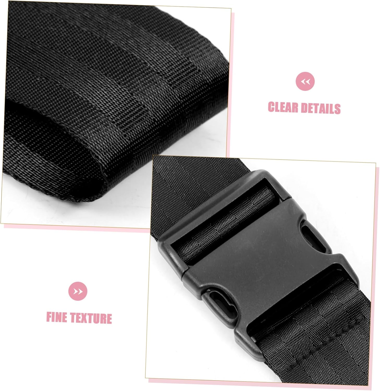 MOBUTOFU Adjustable Luggage Straps for Suitcases Bag Strap Pad Safety Buckle Carrying for Luggage image number 6