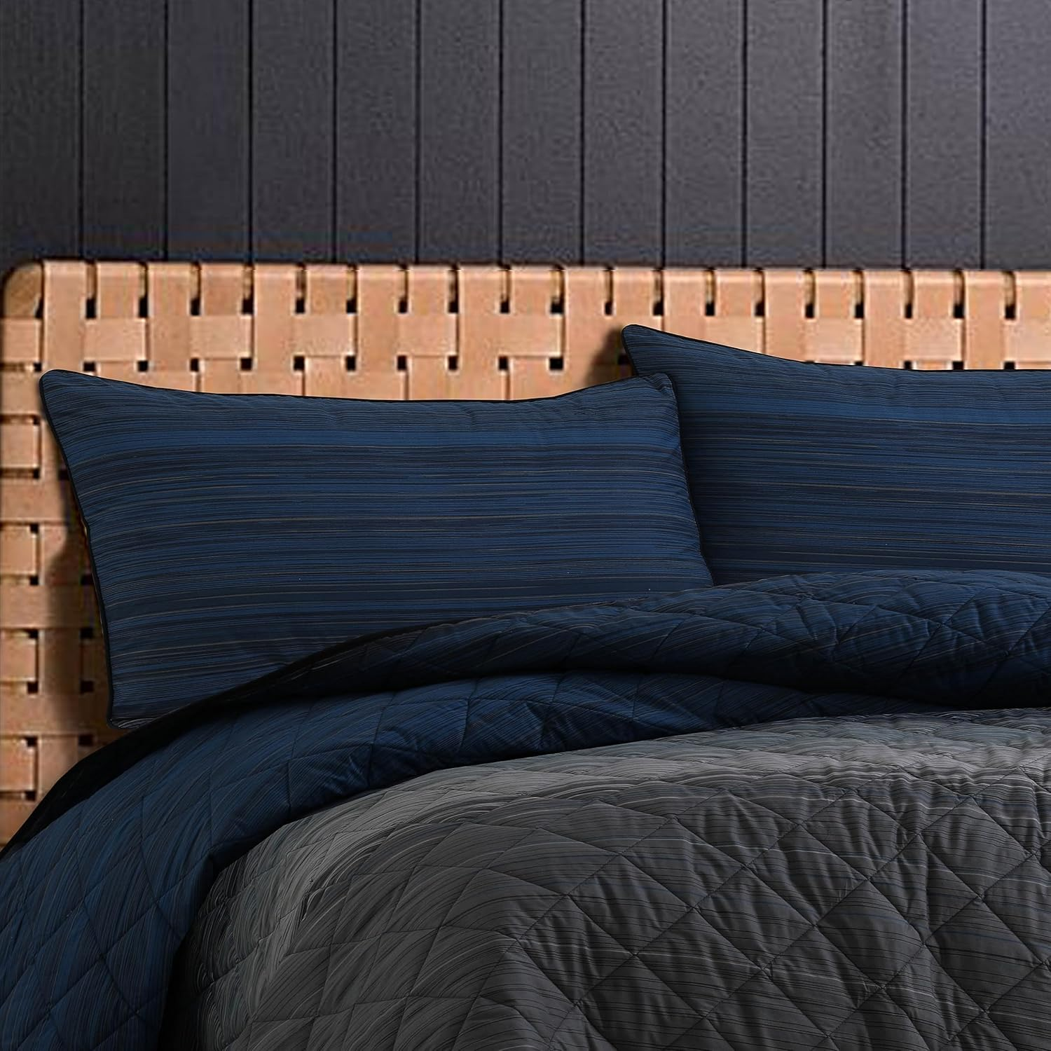 Bedding Comforter Sets &ndash; 100% Cotton Lightweight Summer Comforter Bed Set &ndash; Gbbscomforter with 2 Pillowcases - Comforter Set King Size - Coverlet and Bedspreads (3Pcs, King) image number 2