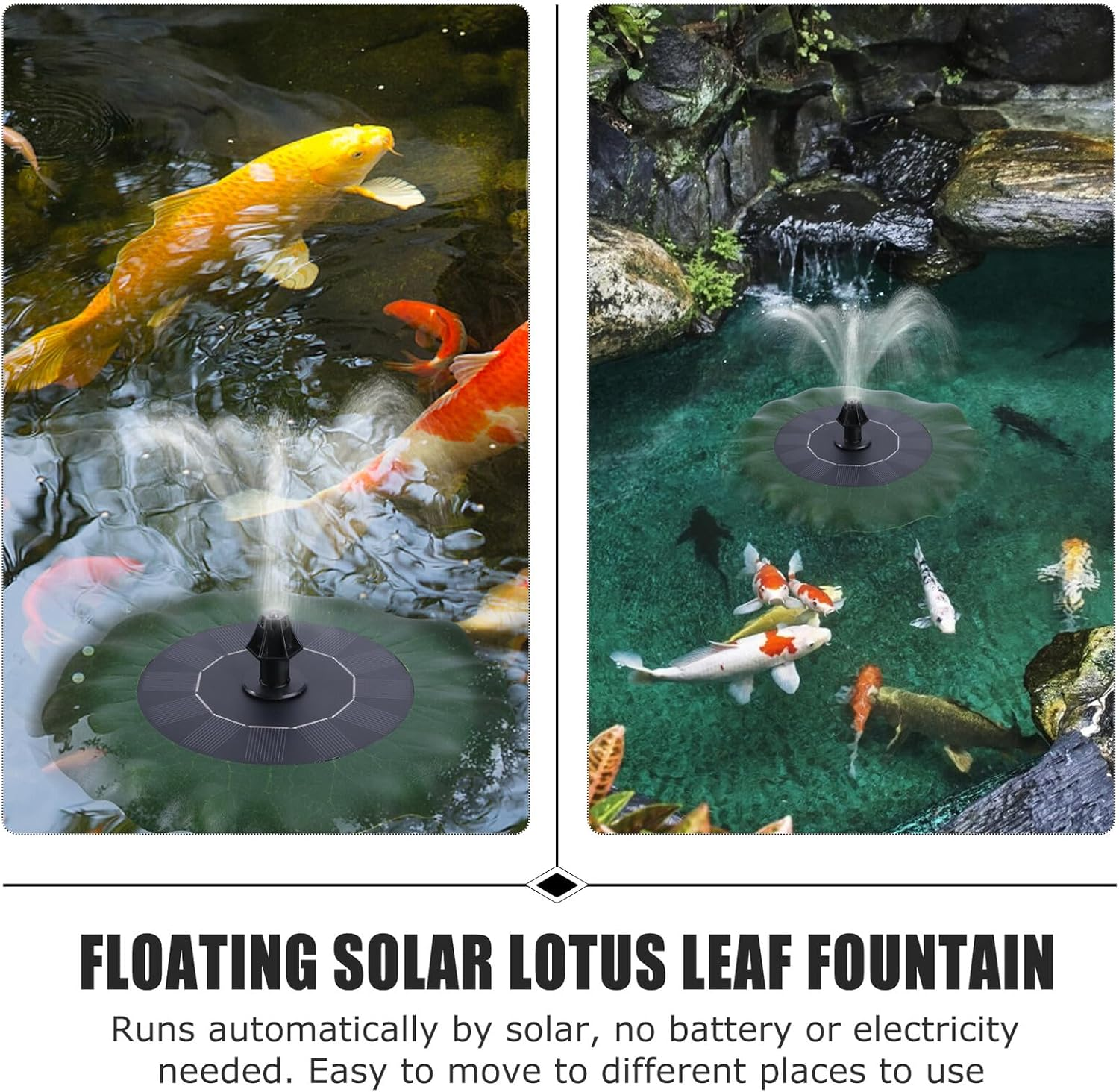 Lotus Leaf Shape Floating Solar Fountain Pump DC Brushless Solar Water Pump for Garden Pool Pond Outdoor Water Fountain Green AS180 0814B image number 2