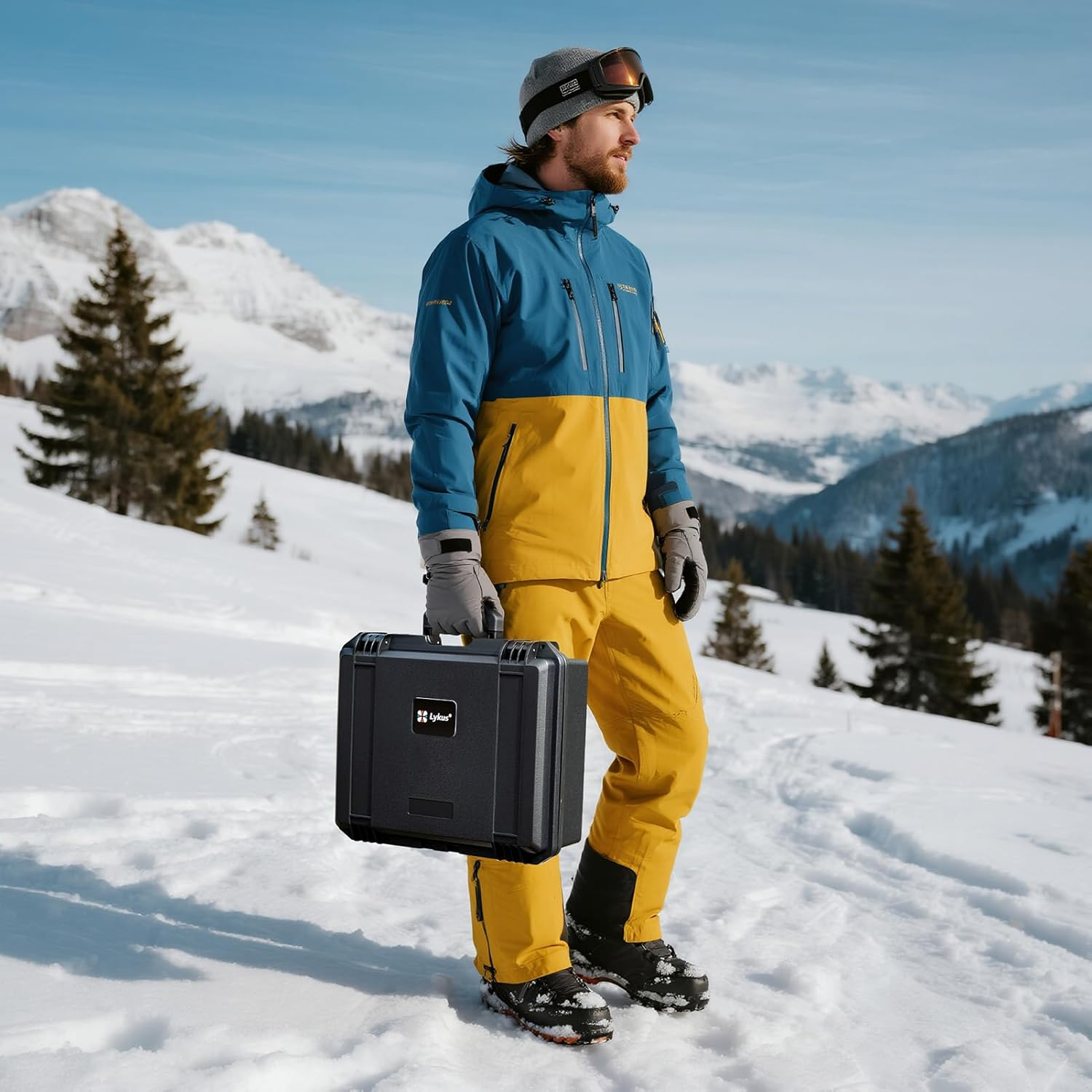 Lykus Titan N210 Waterproof Hard Case for DJI Neo 2 Motion Combo, Goggles N3/3, RC Motion 3, FPV Controller 3, Support up to 8 Batteries [CASE ONLY] image number 4