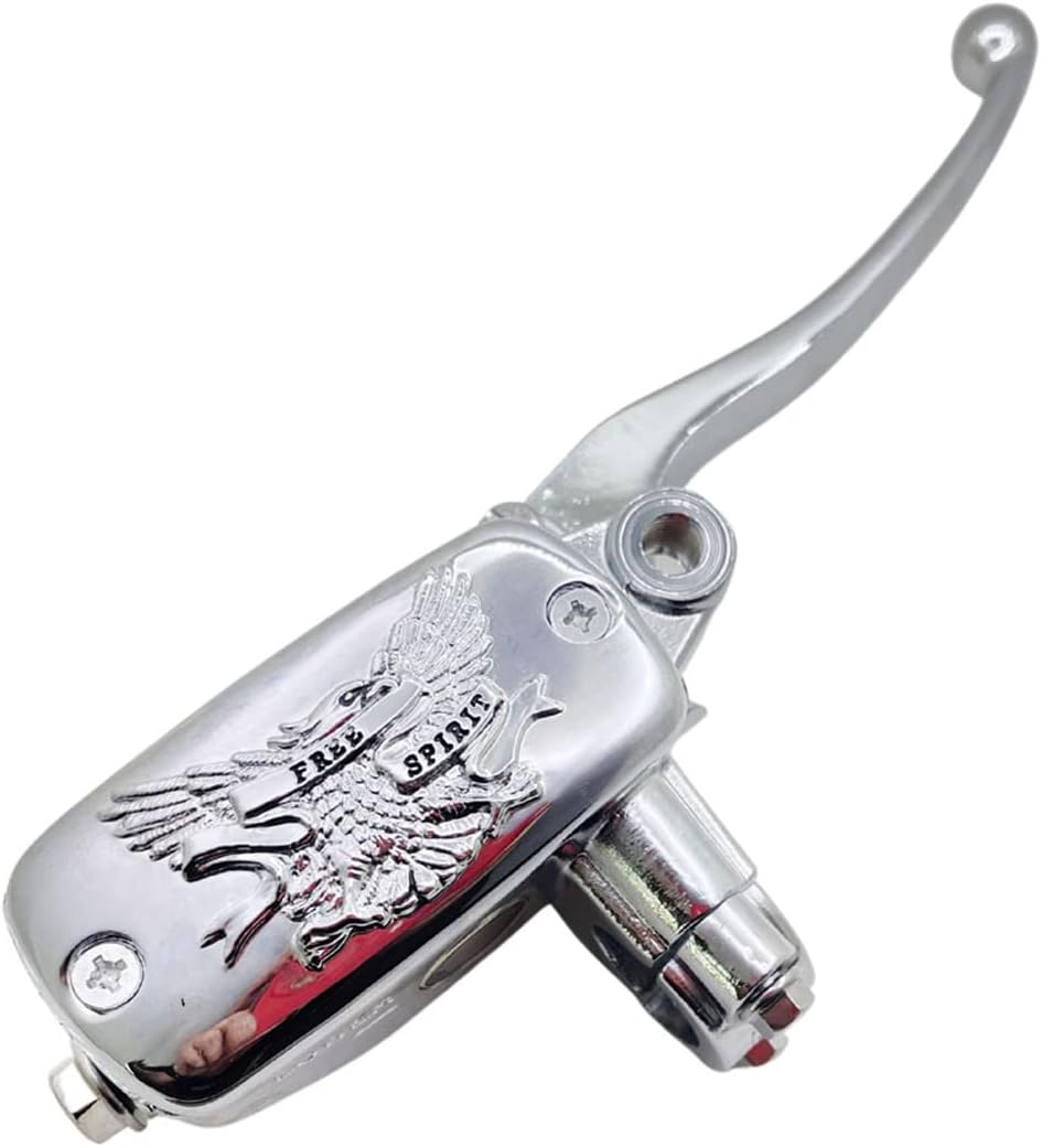Yecnecty Chrome Alloy Eagle Pattern Universal Motorcycle Hydraulic Brake Pump Master Cylinder Clutch Lever 22MM Motorbike Disc Brake Part image number 2
