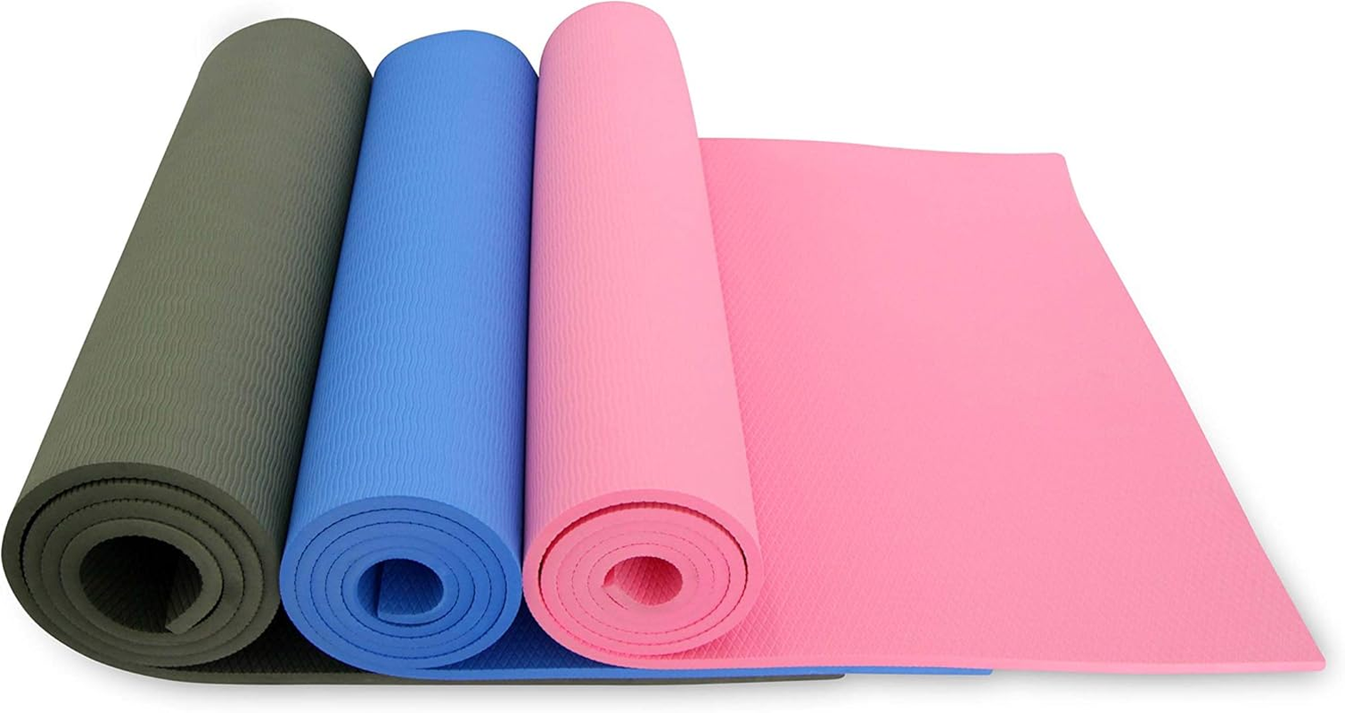 Nivia Ethylene Vinyl Acetate Anti-Skid Yoga Mat | Color: Blue | Size: 8Mm | 1453BL | Comfortable and Firm Cushioning | Eco Friendly | Use for Yoga & Exercise | Non-Slip Surface image number 6