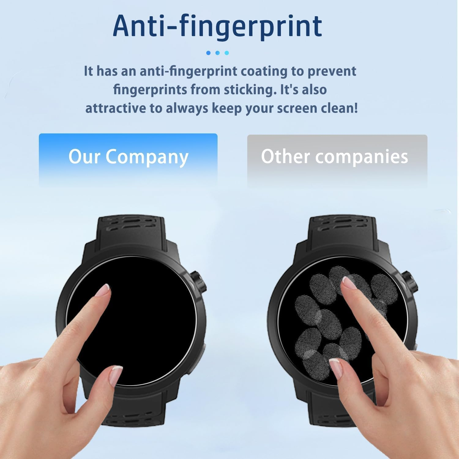 [4 Pack] Screen Protector for COROS PACE Pro, Tempered Glass Protector, HD Tempered Glass, 9H Hardness Scratch Resistan Protector for COROS PACE Pro image number 6