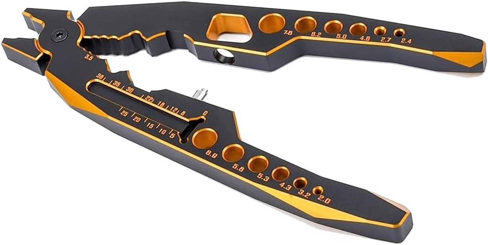 Kingval 4PCS Wrench 3.0/3.2/3.5/3.7/4.0/5.0/5.5/6.0Mm Turnbuckle Nut Ball Joint Remover with Multifunction RC Shock Absorber Plier for RC Car Boat Model Repair Tool Kit image number 2