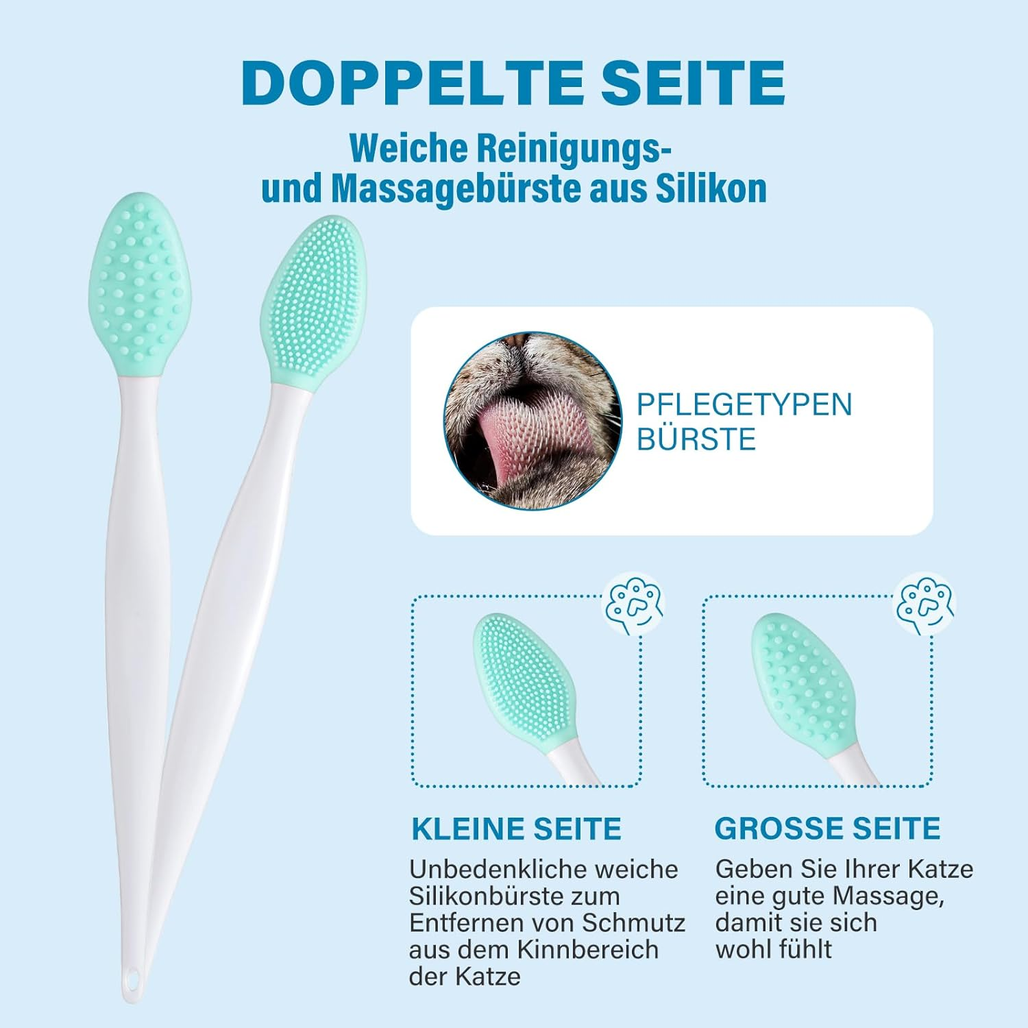 GJYC PET Cat Acne Cream & Cat Acne Brush, Cat Acne Chin Care Set - Gently Removes Cat Chin Blackheads, Nourishes Cat Chin Softness and Freshness, 60 Ml image number 1