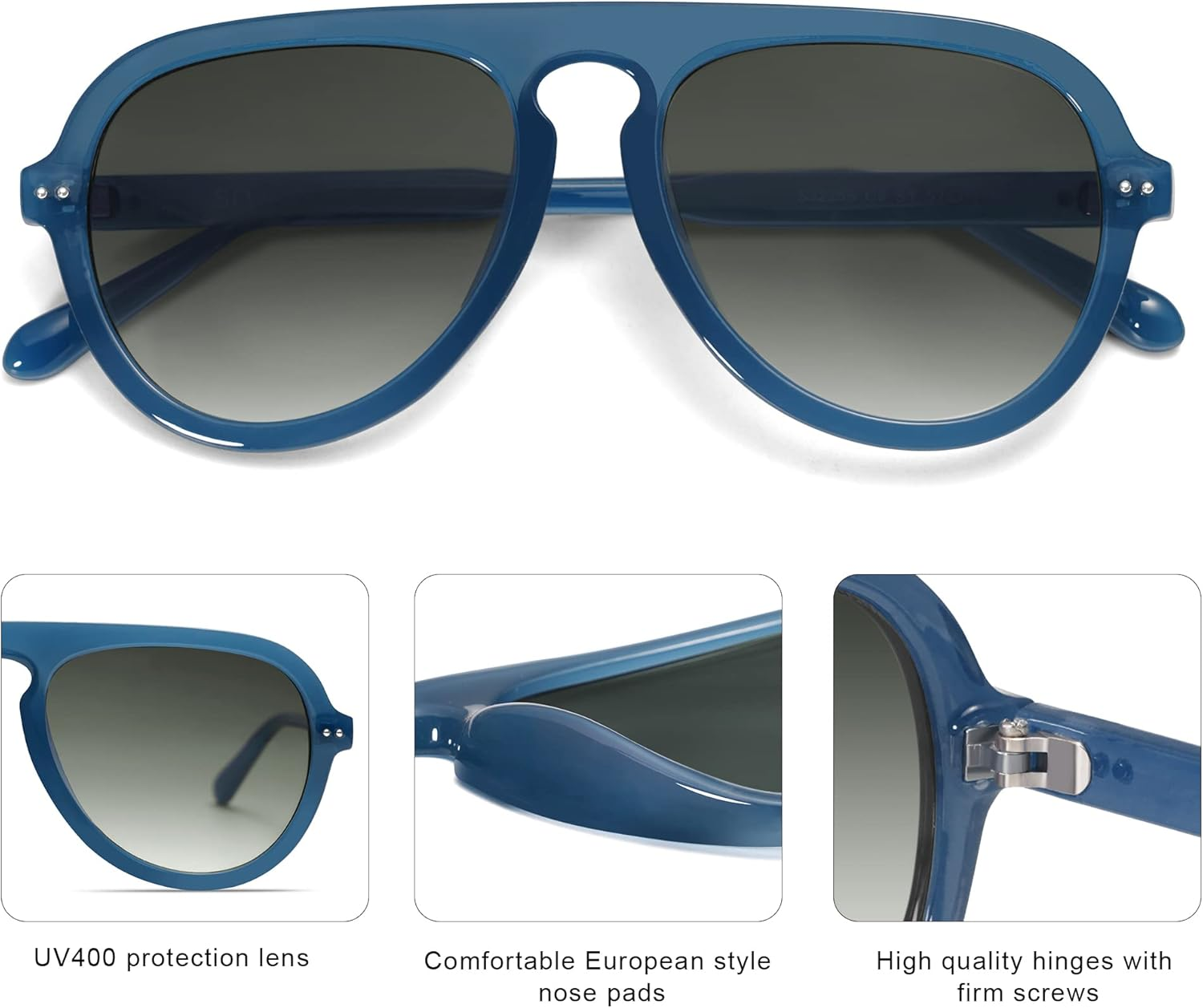 SOJOS Retro Aviator Sunglasses Womens Mens Vintage Plastic Frame Shades Lentes De Sol Para Mujer SJ2255