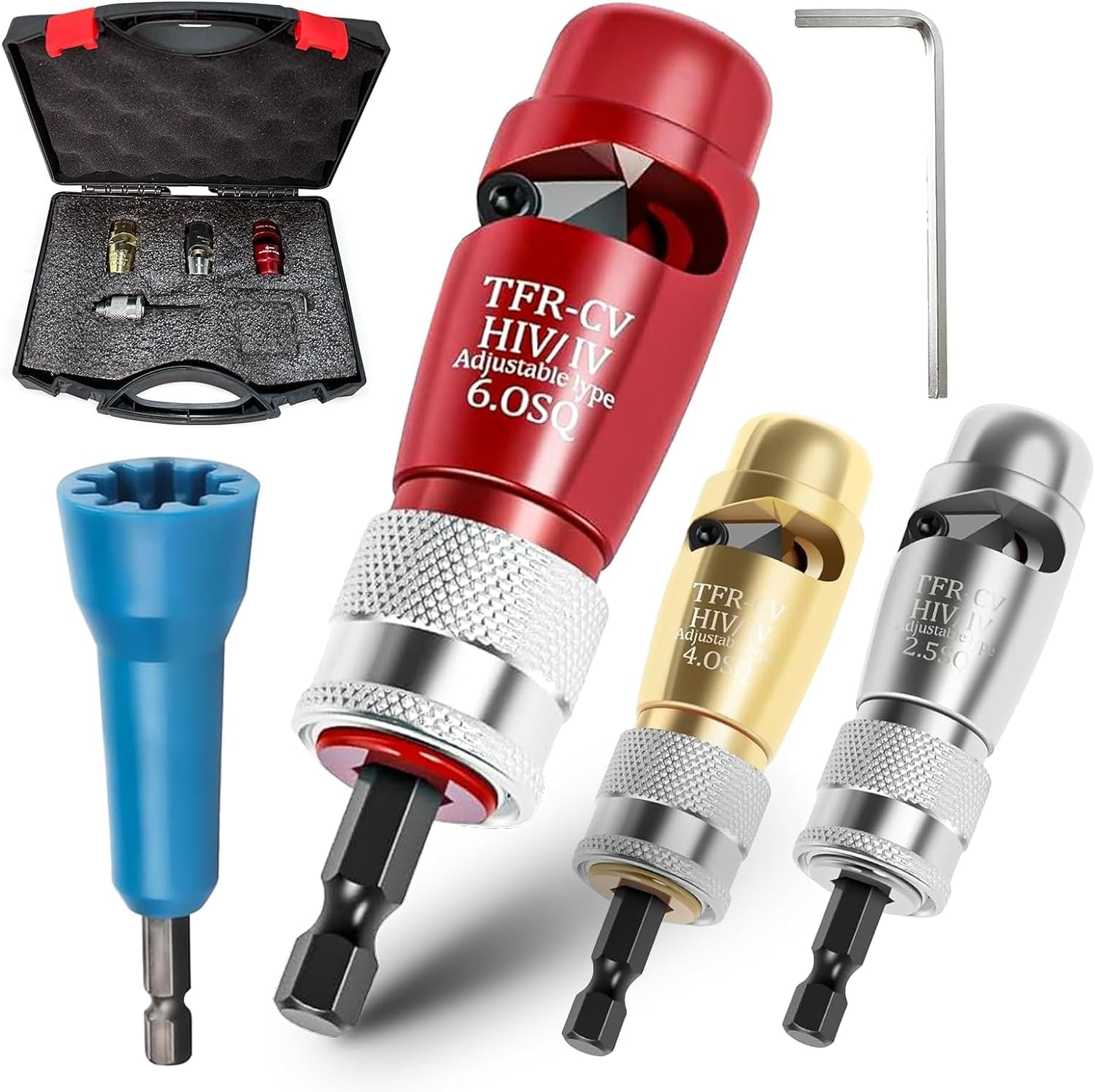 Aymxclswire Stripping and Twisting Tool, Electric Wire Stripper Professional Electrician Tool Set Portable Wire Nut Twister for Power Drill, Cable Quick Stripping and Connector image number 2