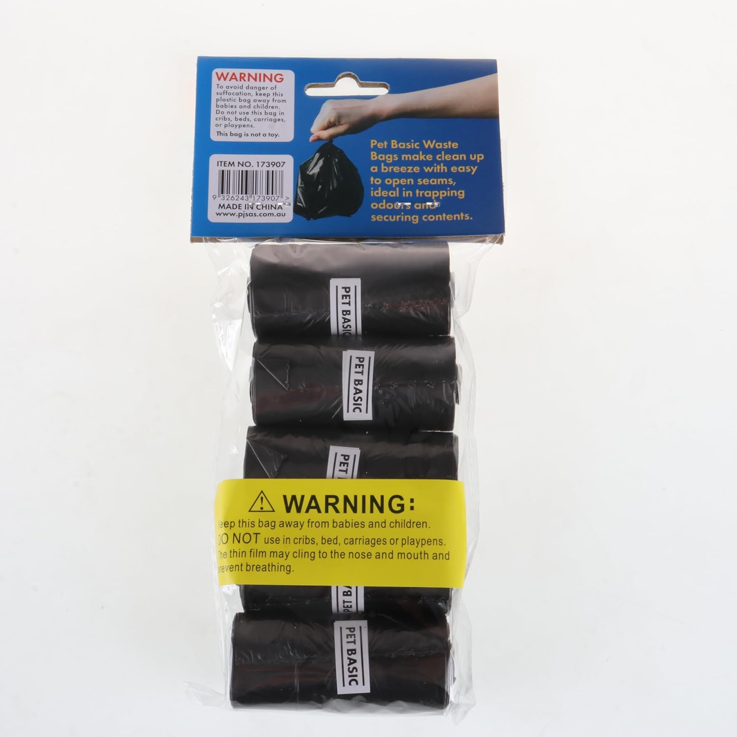 Pet Basic 300Pce(20Rolls*15Pcs) Pet/Dog Waste Refill Bags Leak Proof Durable 13.5 X 32Cm image number 1