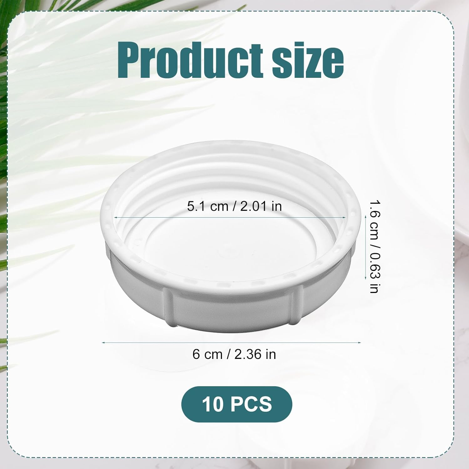 10Pcs Bottle Caps for Babies, Bottle Caps for Bottles Compatible with Bottles Lansinoh MAM Pigeon (White) - Orange image number 7