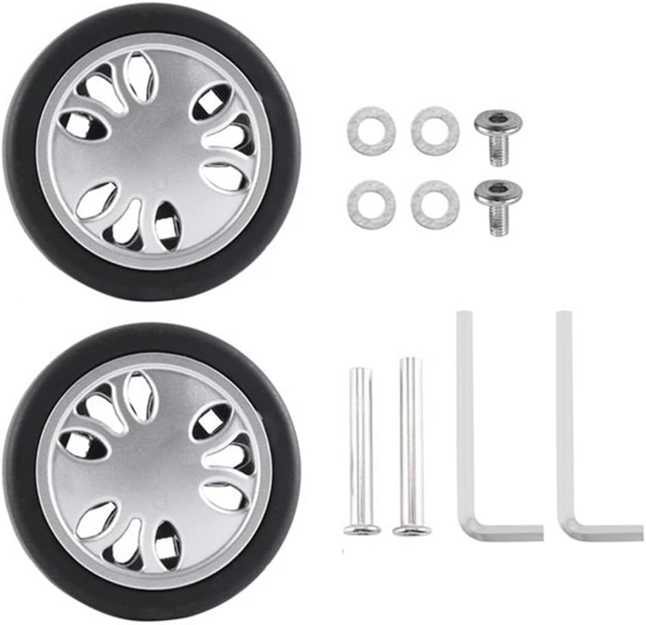 Peakloong Luggage Wheels Replacement Luggage Wheels Parts Environmentally Friendly Wheels 50Mm X 13Mm Kits Universal PU Luggage Repair 4 Pair image number 3