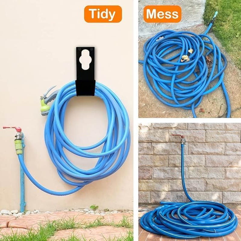 1 Pcs Garden Hose Hanger, Garden Hoses Hooks, Home Hooks, Carrier Yard Water Pipe Hanger, Gardening Supplies, for Hose Ree Irrigation Water Pipes Organizer Wall Mounted Extension Cords Storage - Green image number 4