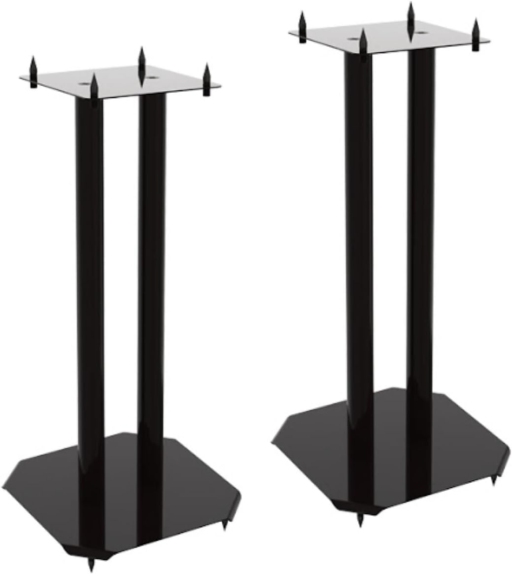 Acatana Premium Universal 60Cm Bookshelf Floor Speaker Stands for Surround Sound and Pedestal Style Book Shelf Speakers, 2 Stands Included, ACA-S04 (Pair Set in Pack), Black, 60Cm image number 3