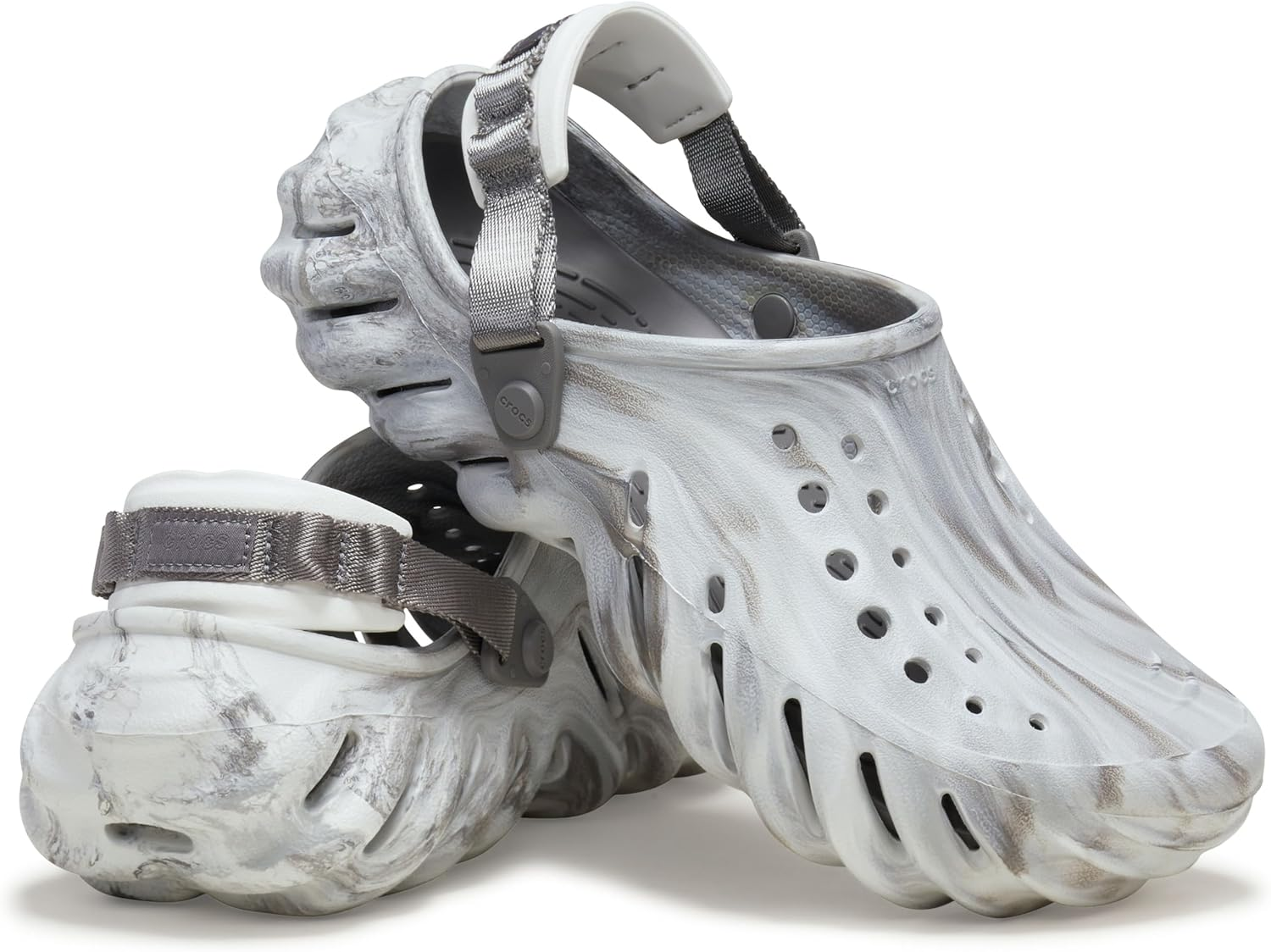 Crocs Unisex-Adult Echo Clog, Moonlight/Multi, 10 Women/8 Men image number 5