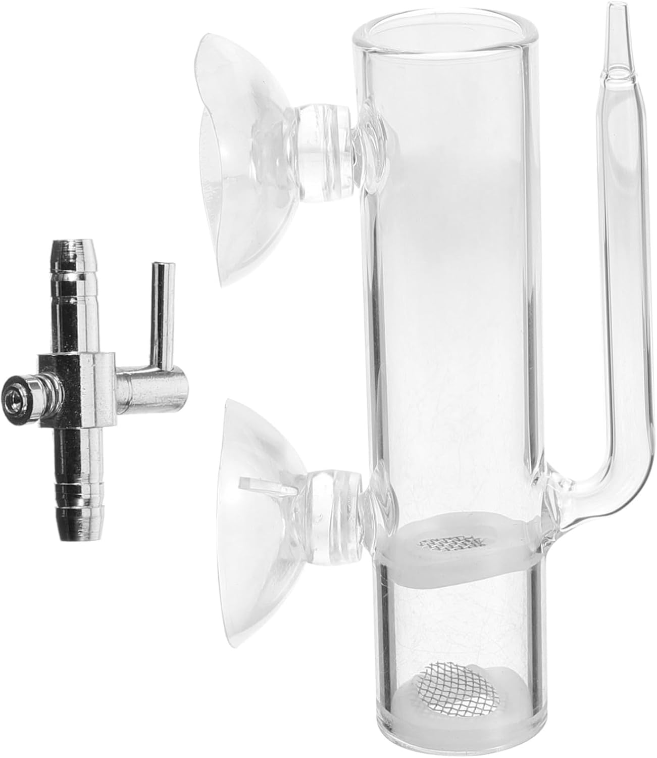 VANZACK Glass Aquarium Breeding Tube Shrimp Hatchery Kit with Filtration System Brine Shrimp Incubator for Fish Isolation and Egg Rearing Suitable for Aquatic Pets and Aquarium Use