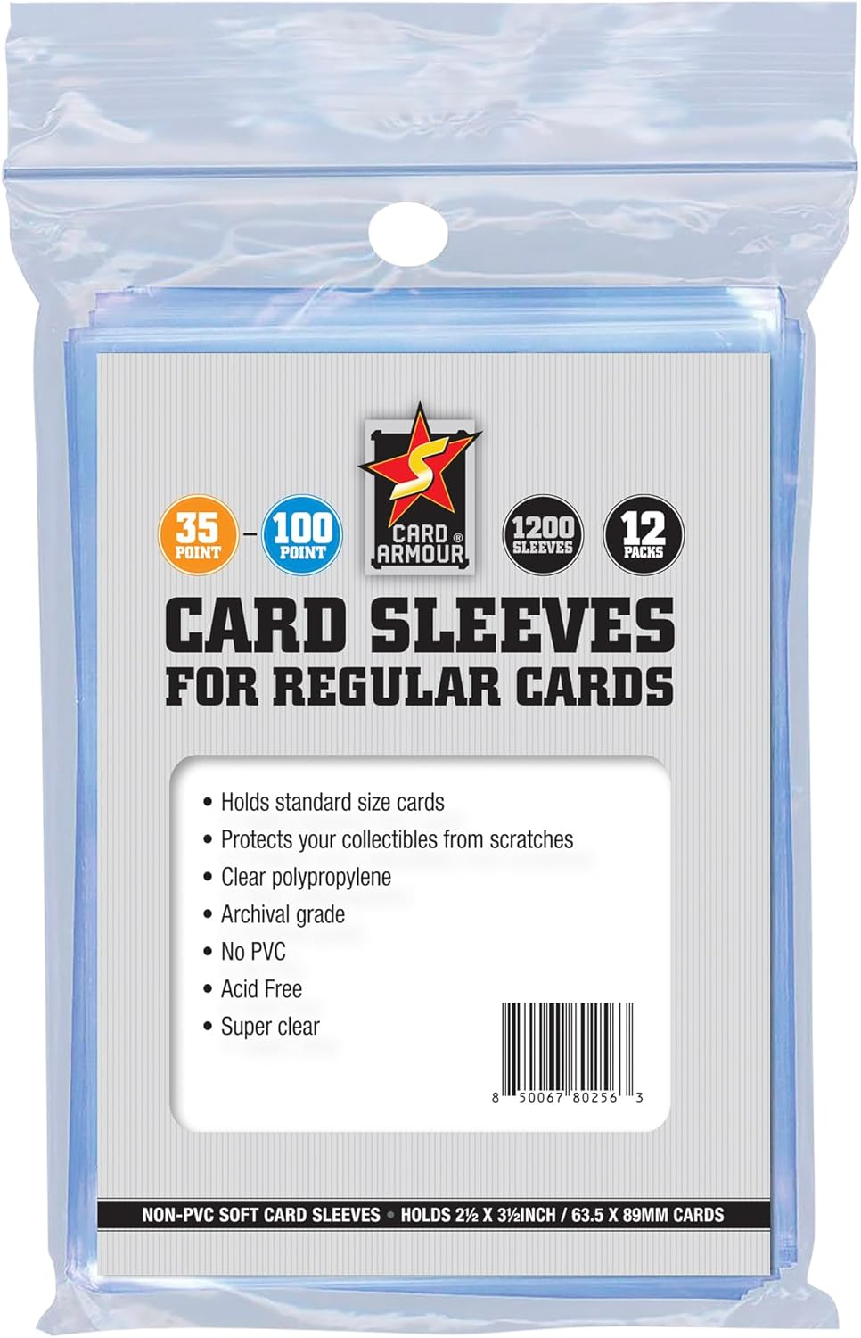1200 Pc Clear Trading Game Sport Cards Sleeves for Protecting Cards
