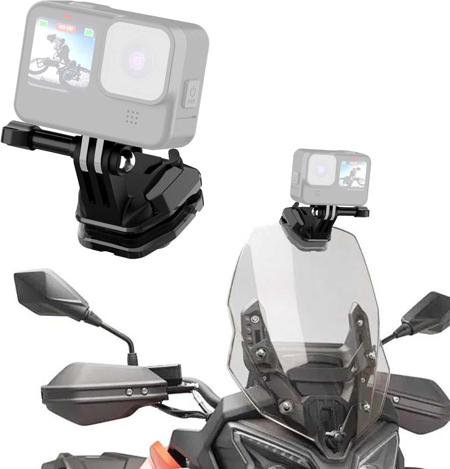 PULUZ Insta 360 Bullet Time Handle for Insta360 X3 X4 X5 ONE X2, Mini Tripod Stand with Daul 1/4 Screws for Gopro Hero 12 11 10 9 8 7 6 5 for DJI Osmo Action 3 4 5 Pro, Osmo 360