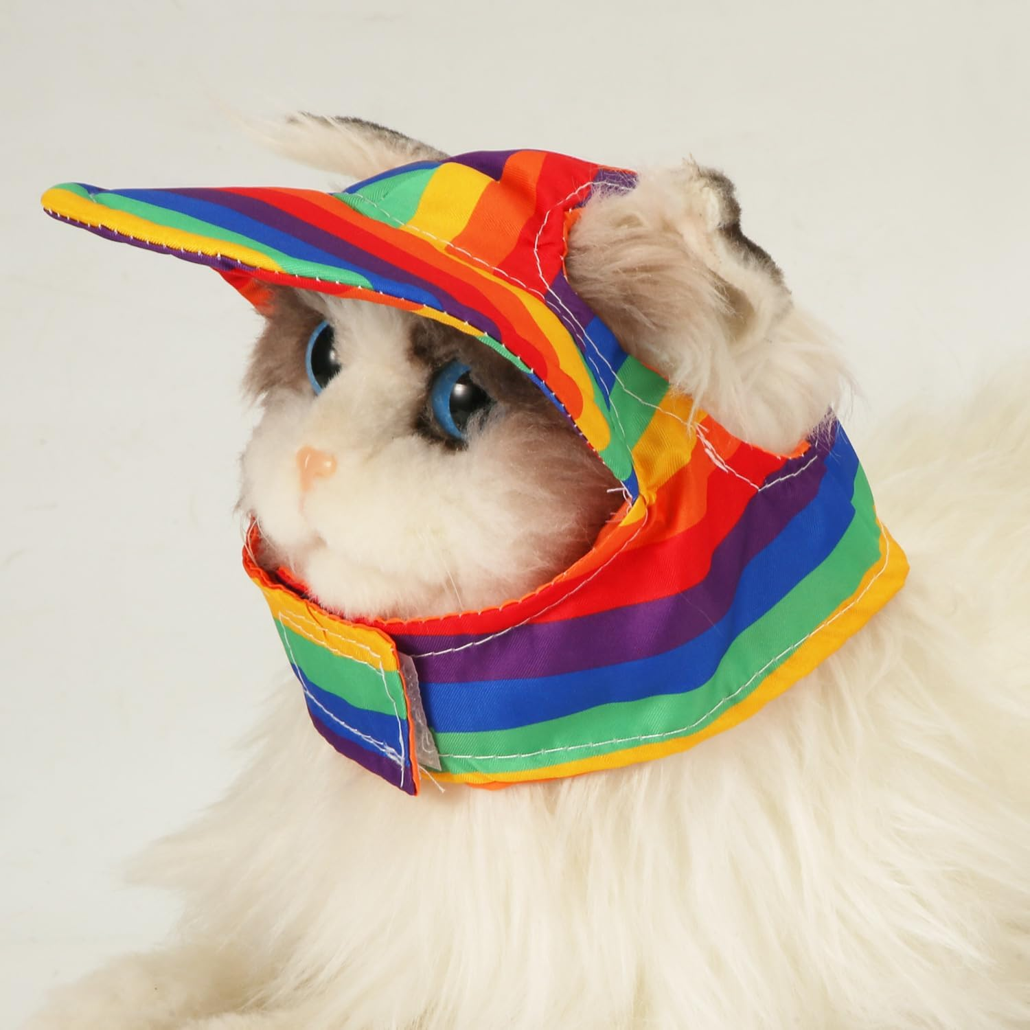 PEUTIER Dog Sun Hat with Ear Holes, Dog Baseball Cap Adjustable Visor for Summer Breathable Equipment Outdoor Protection for Small Medium Large Dog (M) image number 2