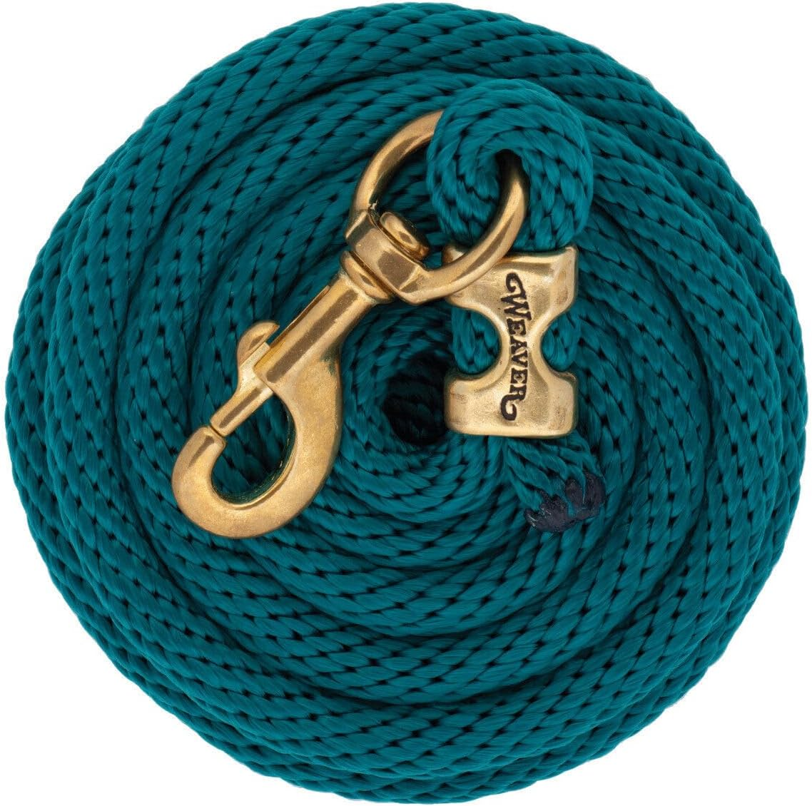 Weaver Leather Poly Lead Rope with a Solid Brass 225 Snap - Hurricane Blue image number 5