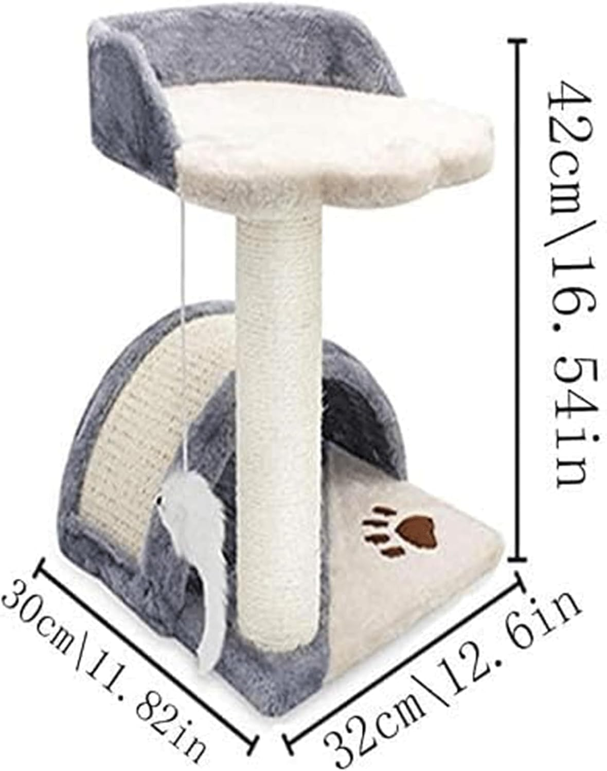 Reliable Delicate Cat Tree for Cat Activity with Scratching Posts and Toy Ball for Kittens Cat Tower save Space image number 1