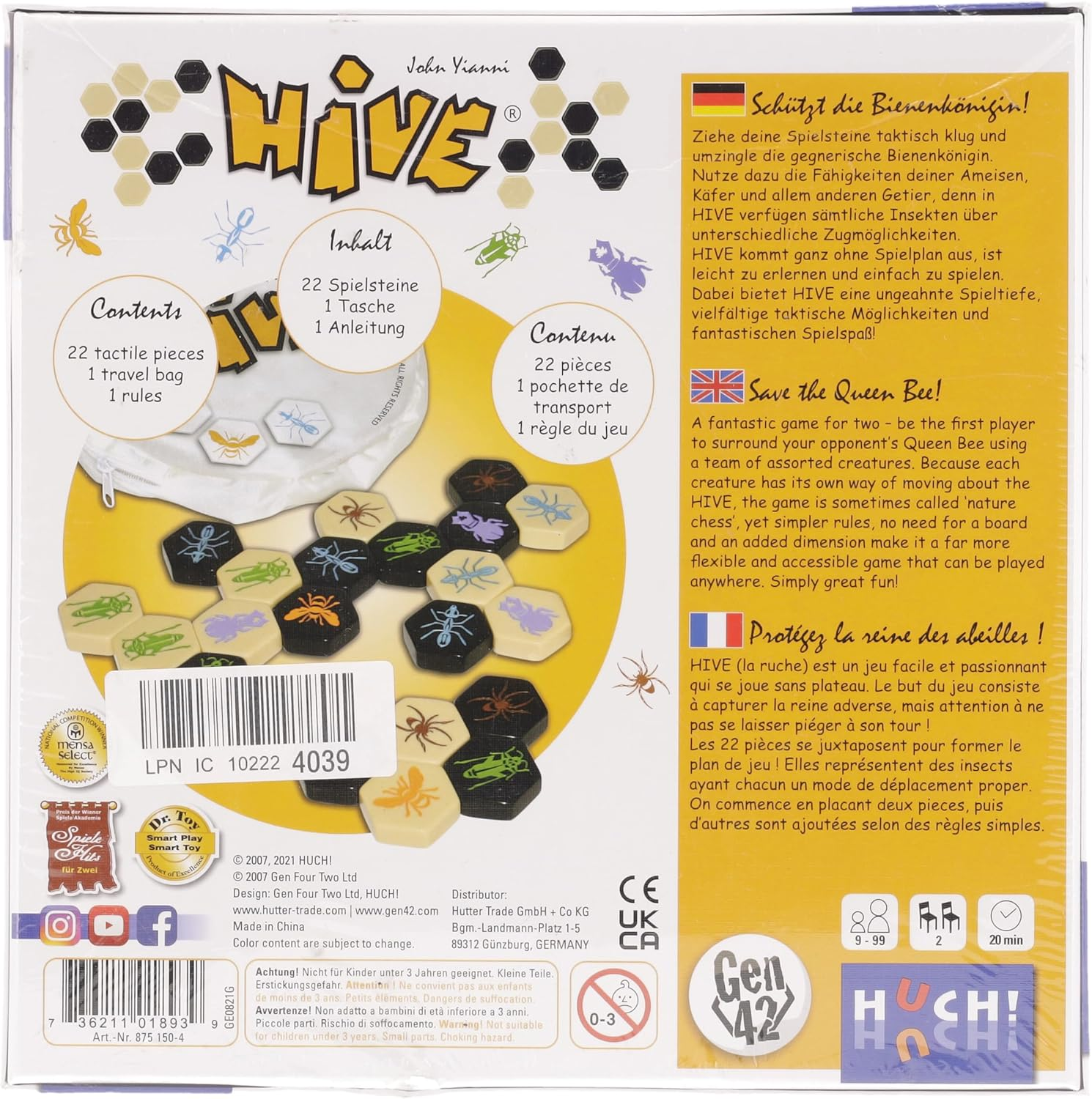 VR Games 875150-4 Hive Family Board Games image number 4