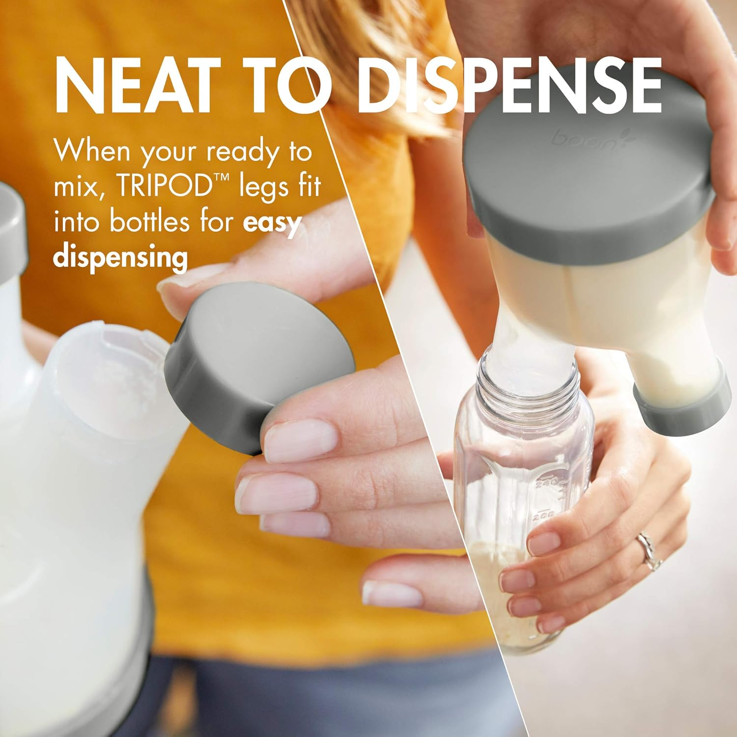 Boon&reg; Tripod&reg; Formula Container + Mix Silicone Formula Mixer image number 1