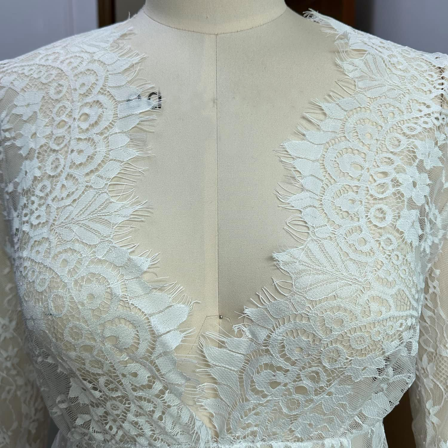 COSYOU Open Belly Maternity Dresses for Photography Black White Gown Split Front Cute Dress &hellip; image number 4