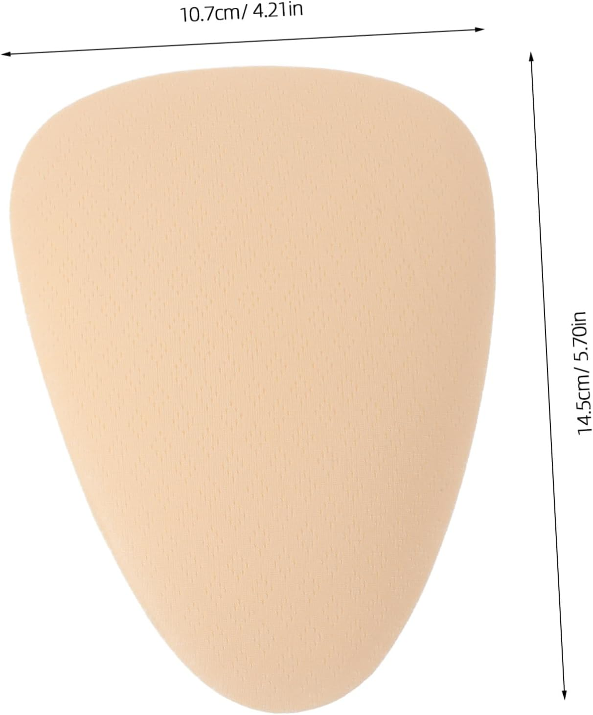 2Pcs Women Private Chinlon Underwear Pad Hiding Insert Panty Supplies Replacement Swim Private Pads Comfortable Soft Cover for Female Intimate Areas Beige image number 2