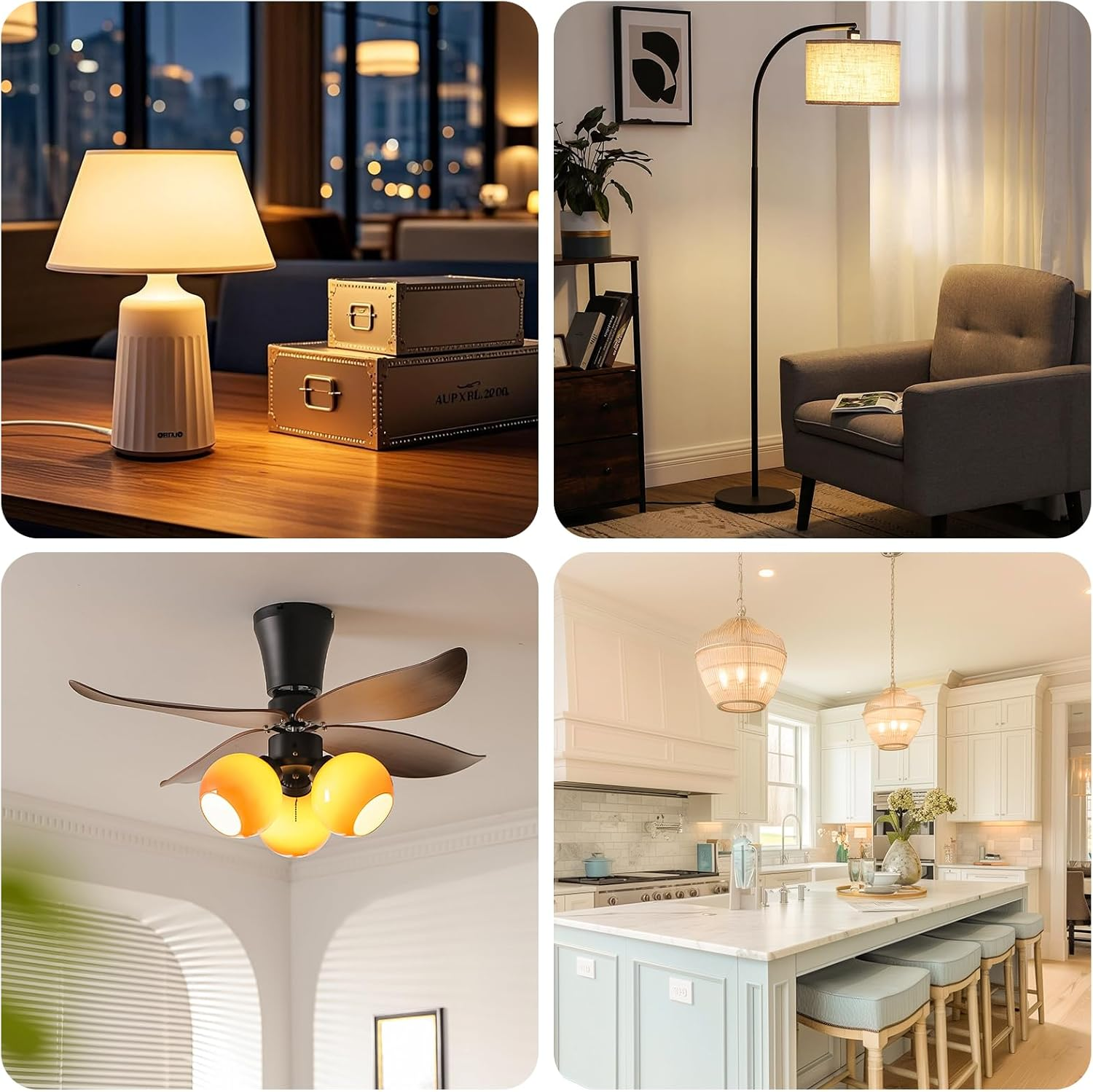 B15D LED 8W Dimmable Replacement for Osram Halolux Ceram 75W B15D Halogen Bulb 80W 806 Lumen B15 Warm White 3000K Bayonet Cap Corn Cob 360&deg; Beam Angle for Bedroom Living Room Pack of 2 image number 4