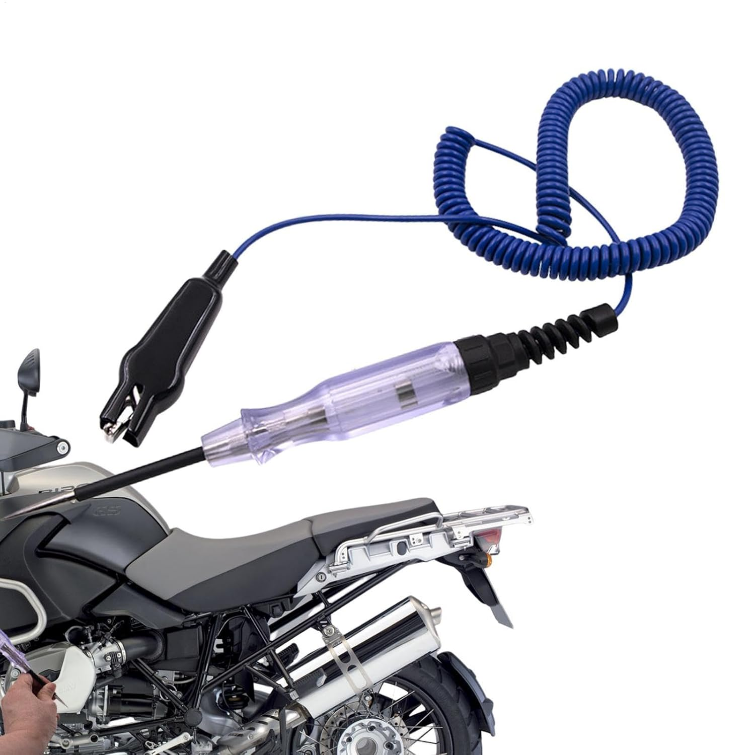 Test Light Automotive | Voltage Circuit Tester Heavy Duty 6-24V Test Light | Fuse Pen with Extended Spring Wire Probe Electric Tool for Truck