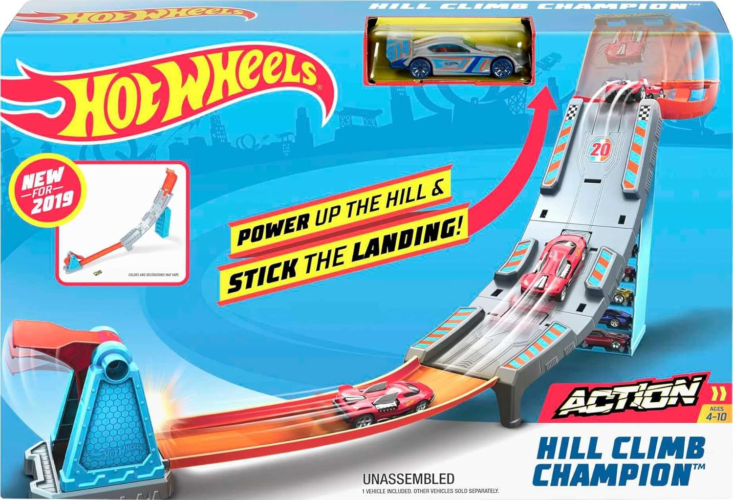 Hot Wheels Rapid Raceway Champion Action Hot Wheels Championship Track Speed Boost Oval Track Ages 4 and Older image number 4