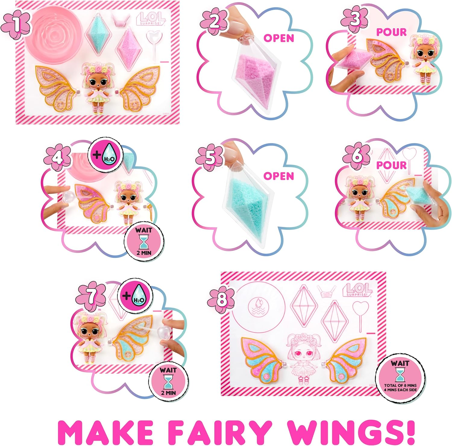 L.O.L. Suprise! Fairies Tots - Includes 1 Doll, Blind Packaging, 8 Dolls to Collect, Customise Fairy Wings for Your Tots, Ideal Present for Kids Ages 4+ image number 3
