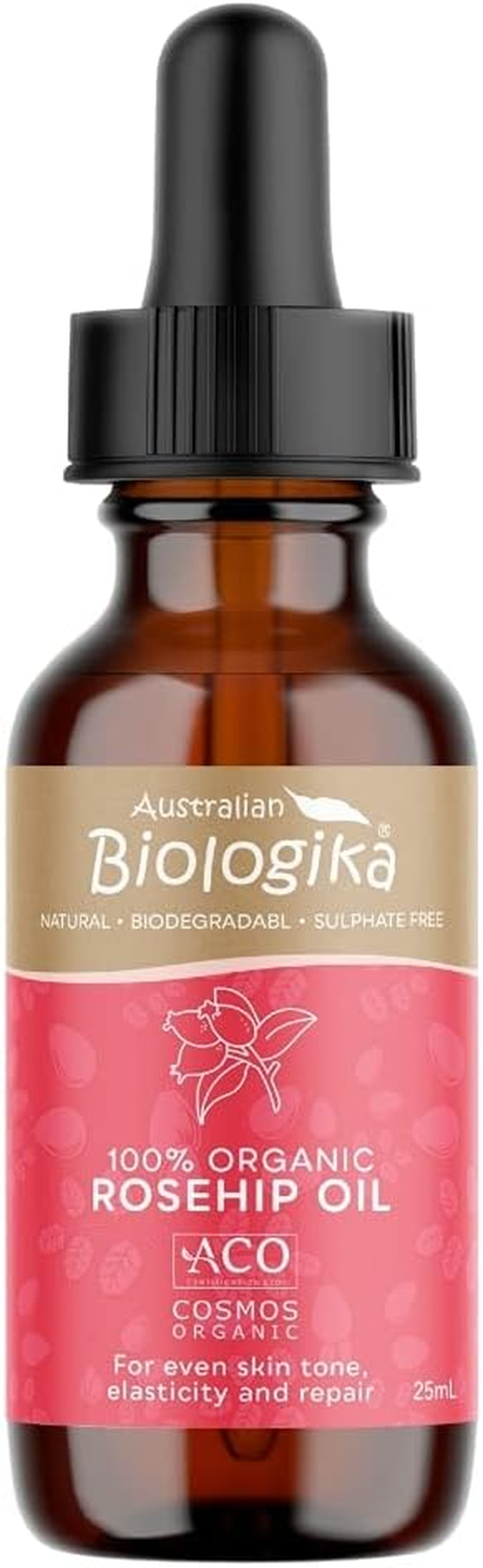 Biologika 100% Organic Rosehip Oil (ACO) 25Ml image number 1