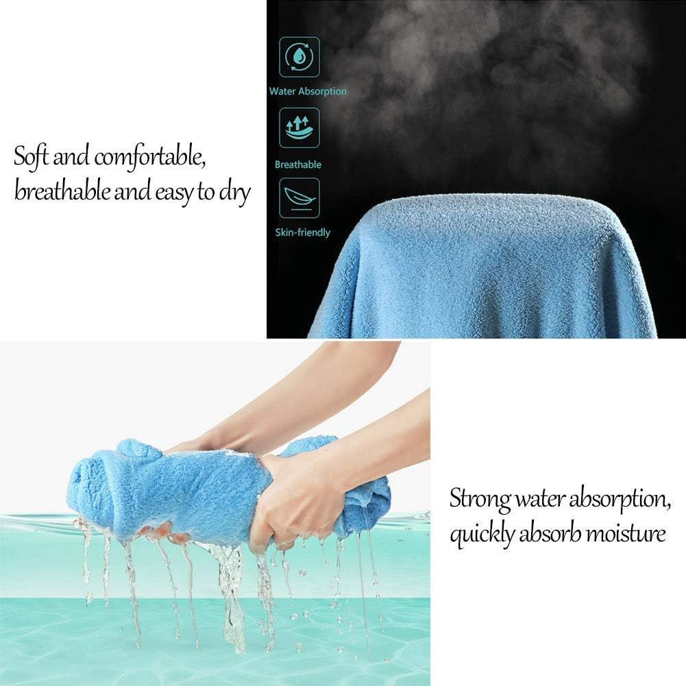 Shark Hooded Bath Towel Poncho for Kids, Ultra Soft Towel Wrap, Extra Large Size 28X55 Inch, Absorbent Bathrobe &ndash; SZTTY (Blue) image number 2