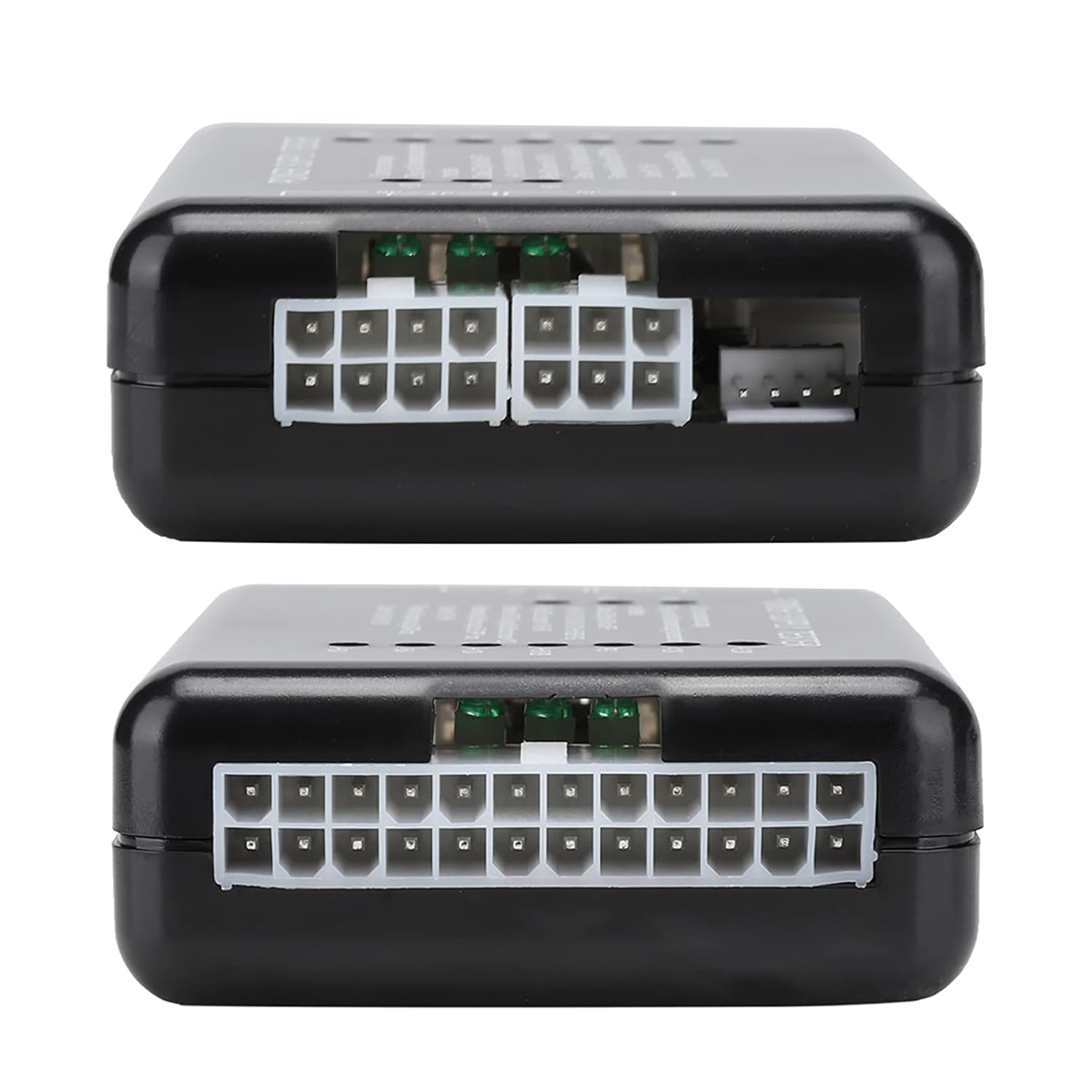 PC Power Supply Tester, 20/24Pin Computer Testing Device with Indicator Light, PSU/ATX/SATA/HDD Power Tester (Black) image number 5