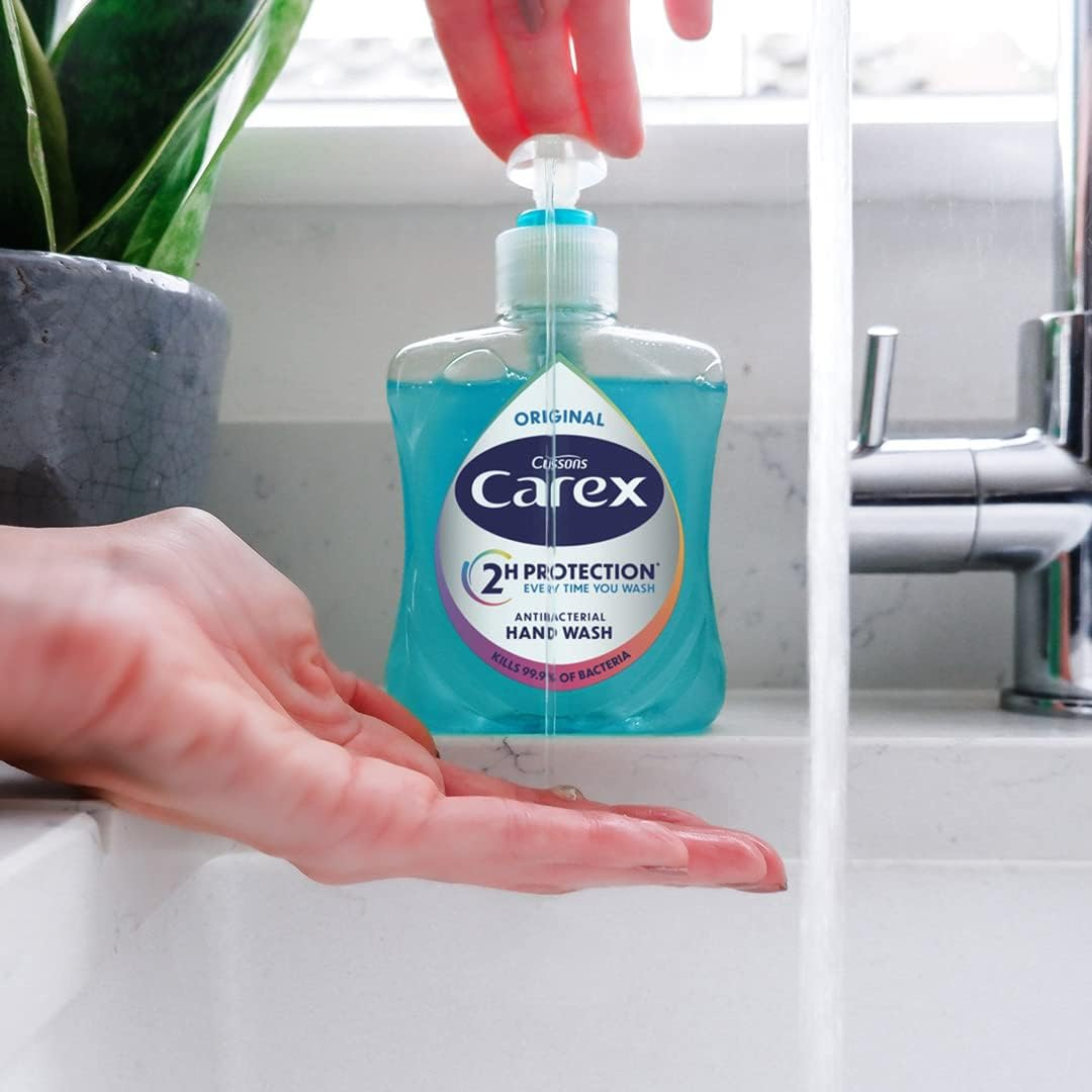 Carex Dermacare Aloe Vera Antibacterial Hand Wash Pack of 6, Cleansing Hand Soap That'S Gentle and Protects Hands, Antibacterial Soap with Added Moisturisers, Aloe Vera Soap, 250 Ml (Pack of 6) image number 3