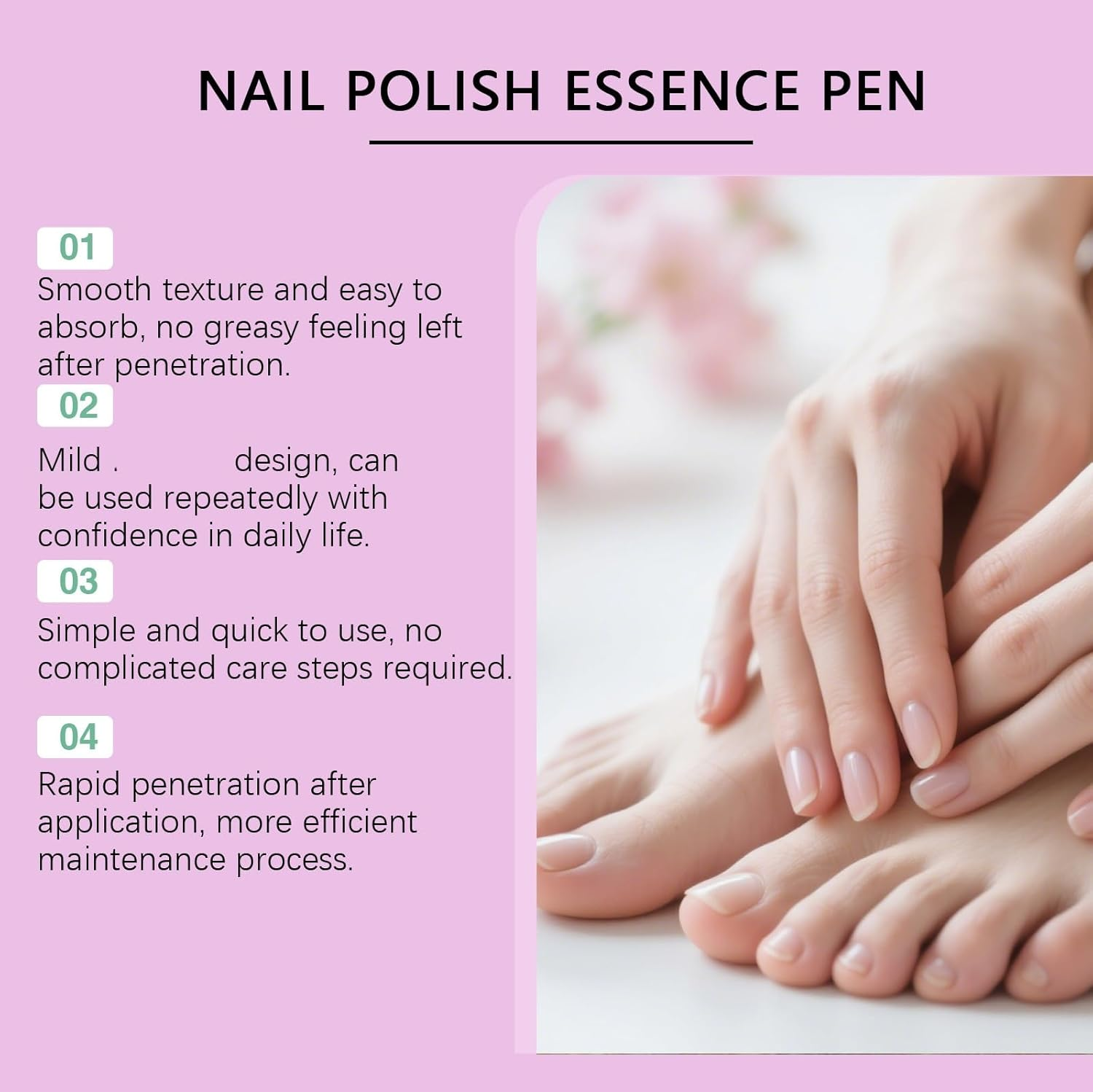 Nail Polish Essence Pen, Strengthener & Growth Treatment for Weak/Damaged Nails, Oil Pen for Nourishing, Hydrating and Restoration Fingernails & Toenails,Fast Absorbing,Easy to Use (10PCS)