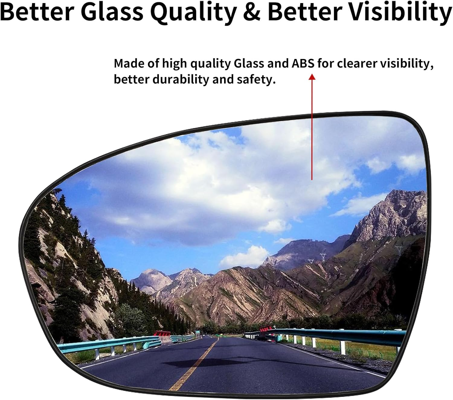 LOIYLLEN Left Side Mirror Replacement for Kia Optima 2011 2012 2013 2014 2015 - Left Side Mirror Glass, Rear View Mirrors Glass with Power Heated image number 5