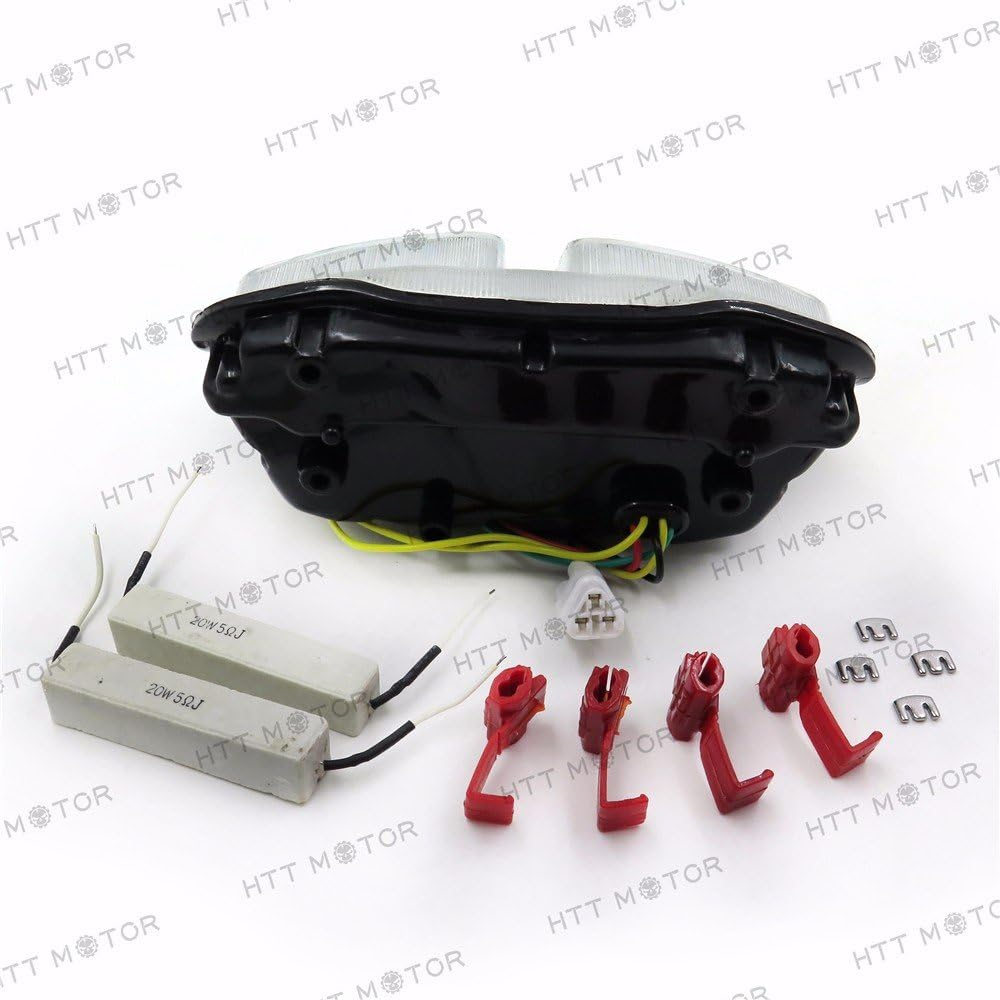 HTTMT MT044- Tail Light Brake Light Compatible with 2006 2007 Suzuki Gsxr 600 Gsx-R600 750 Gsx-R750 Clear image number 6