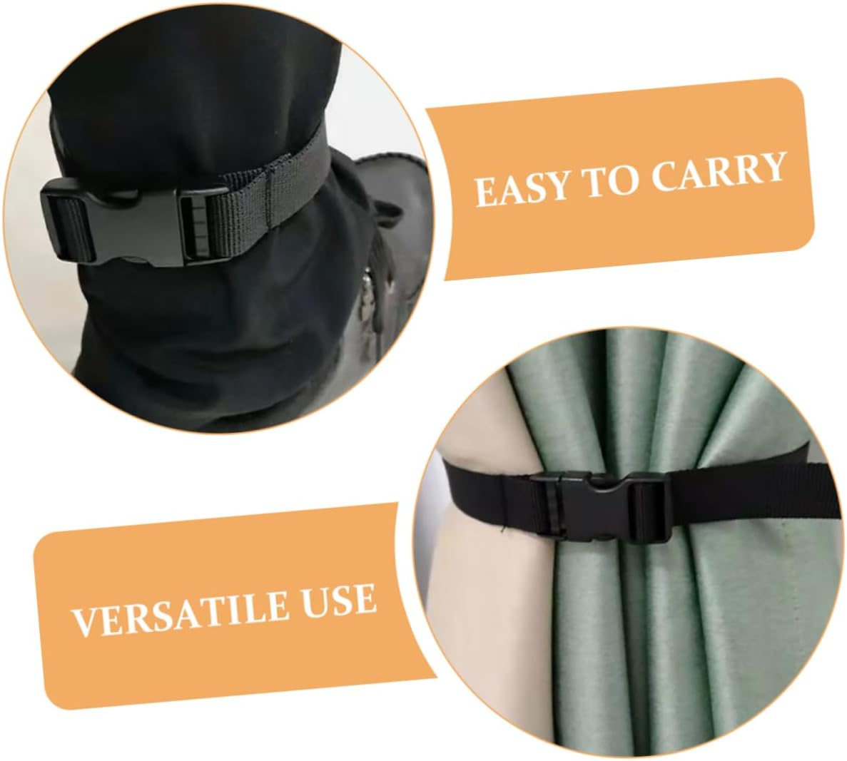 HOMSFOU 6Pcs Adjustable Suitcase Straps Luggage Straps Buckle Belts for Travel Outdoor image number 6