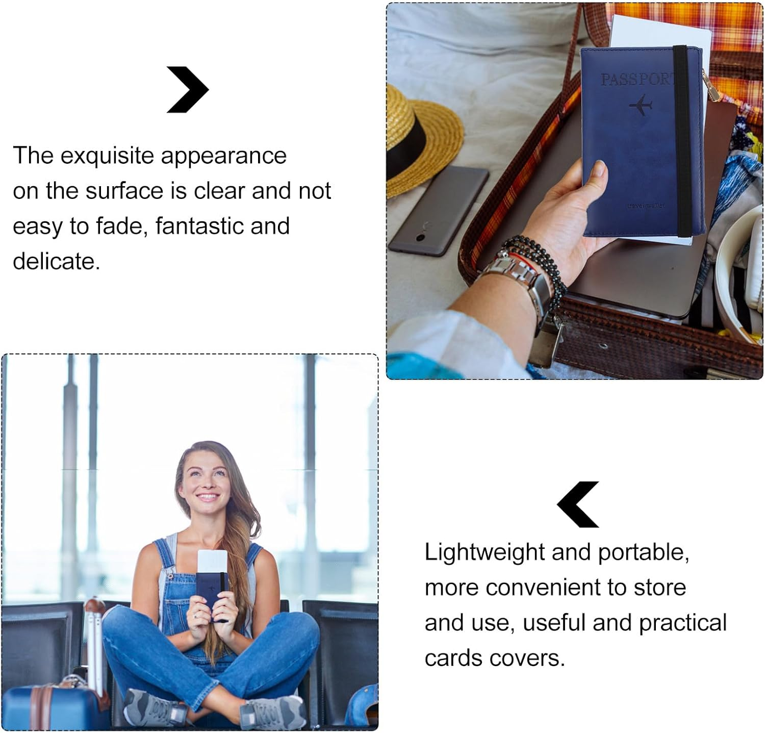 LIGIGWASH Passport Cover Certificate Holder Slim Pu RFID Blocking Travel Accessory for Secure Document Storage image number 1