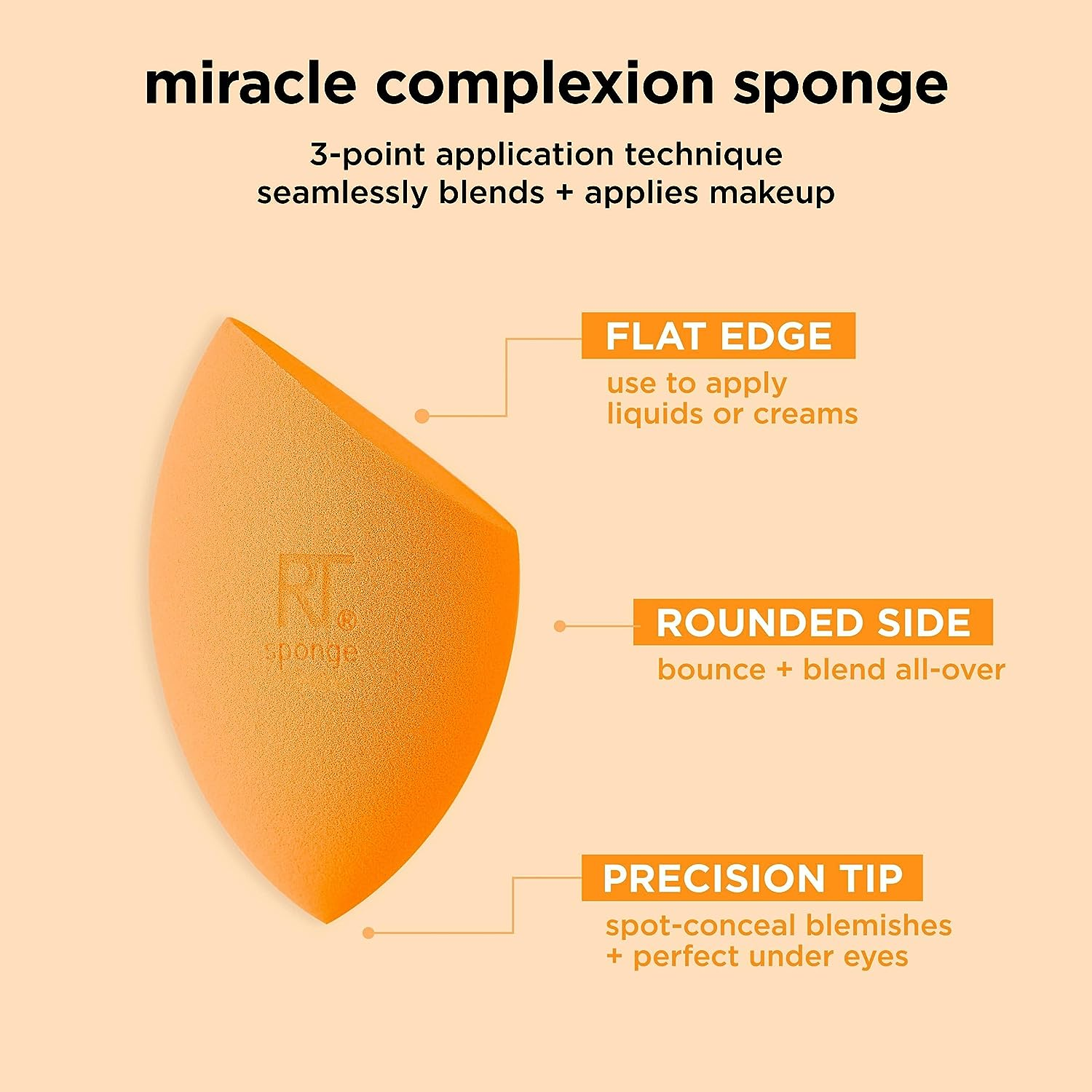 Real Techniques Miracle Complexion Sponge plus Concealer Sponge Duo image number 6