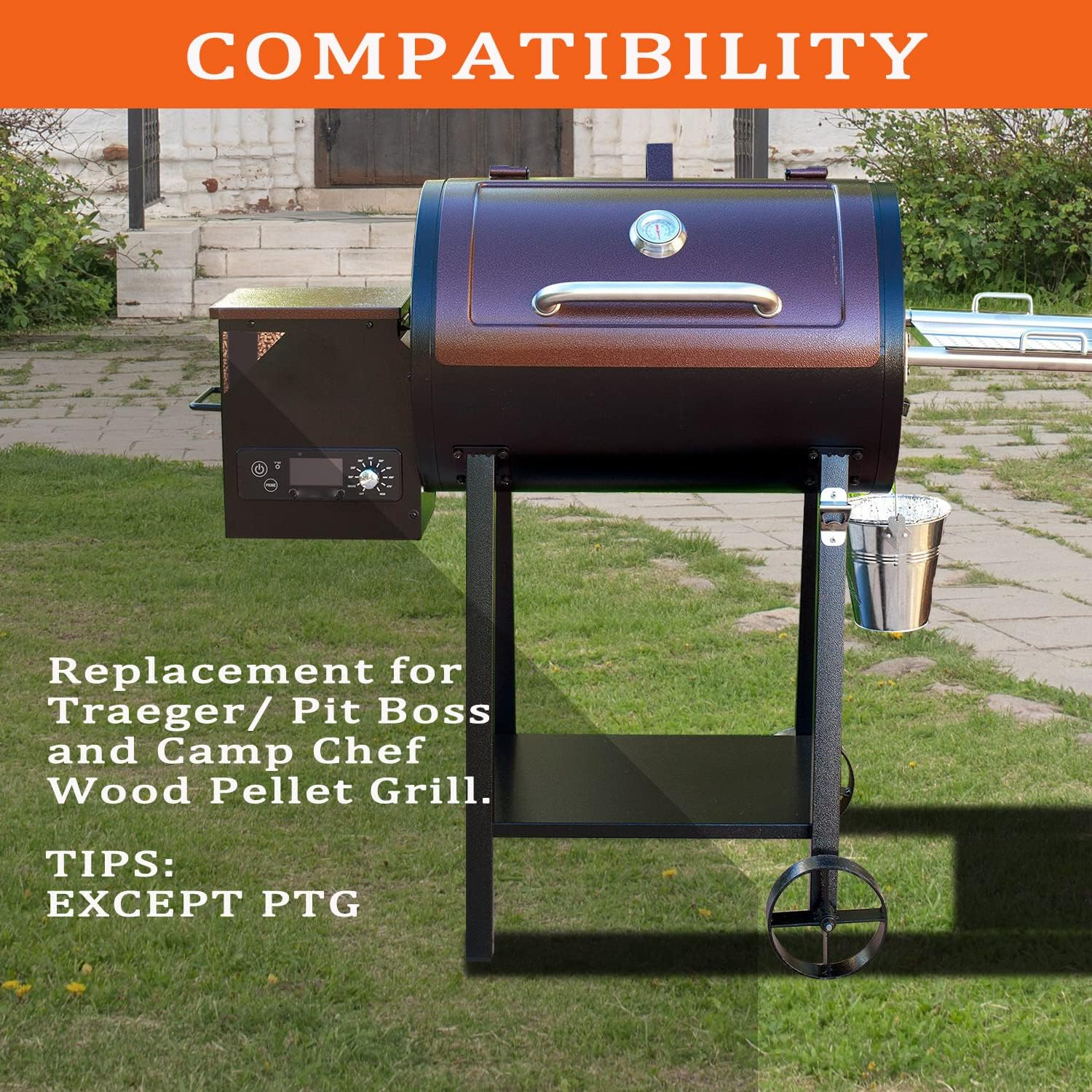 Replacement 1.6 RPM Grill Auger Motor Kit，Compatible with Traeger/Pit Boss Wood Pellet Grills& Camp Chef Smoker Grill, BBQ Auger Motor image number 2